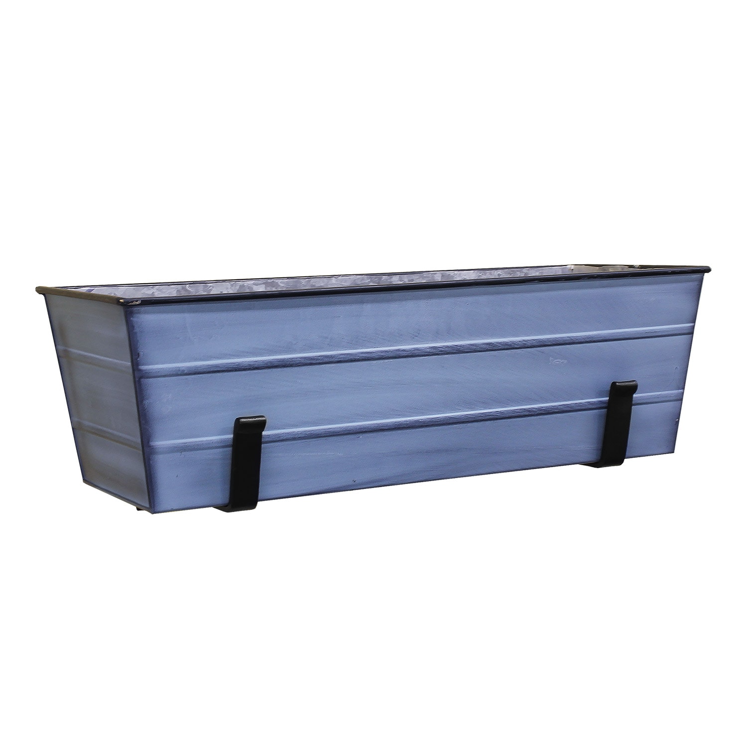 Minuteman International C-20NB-WM 8.75-in W Medium Blue Metal Contemporary/Modern Indoor/Outdoor Window box with Drainage Holes Stand Included