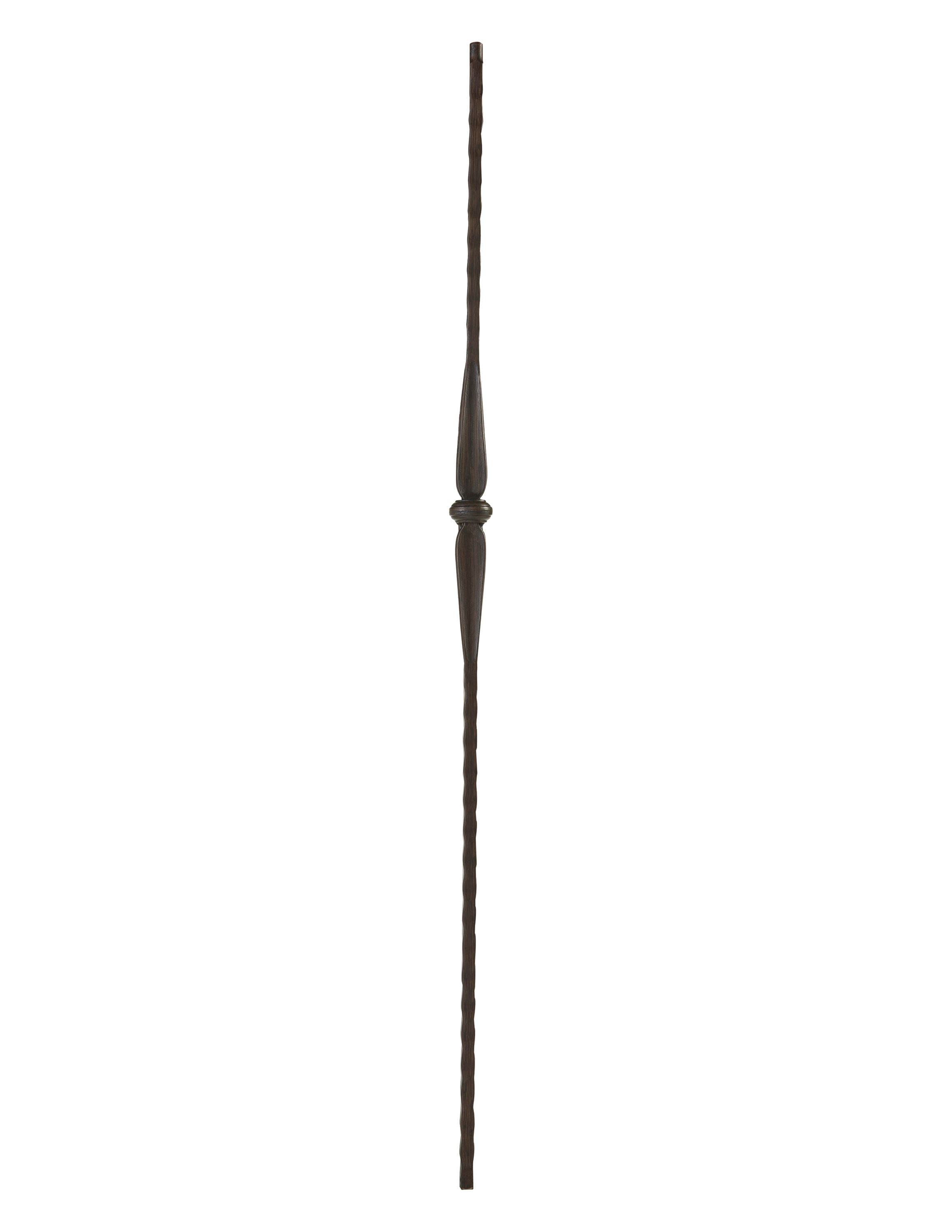 Crown Heritage 4583501RB44 44-in x 1.6875-in Oil Rubbed Bronze Wrought Iron Pin Top Single Knuckle Stair Baluster