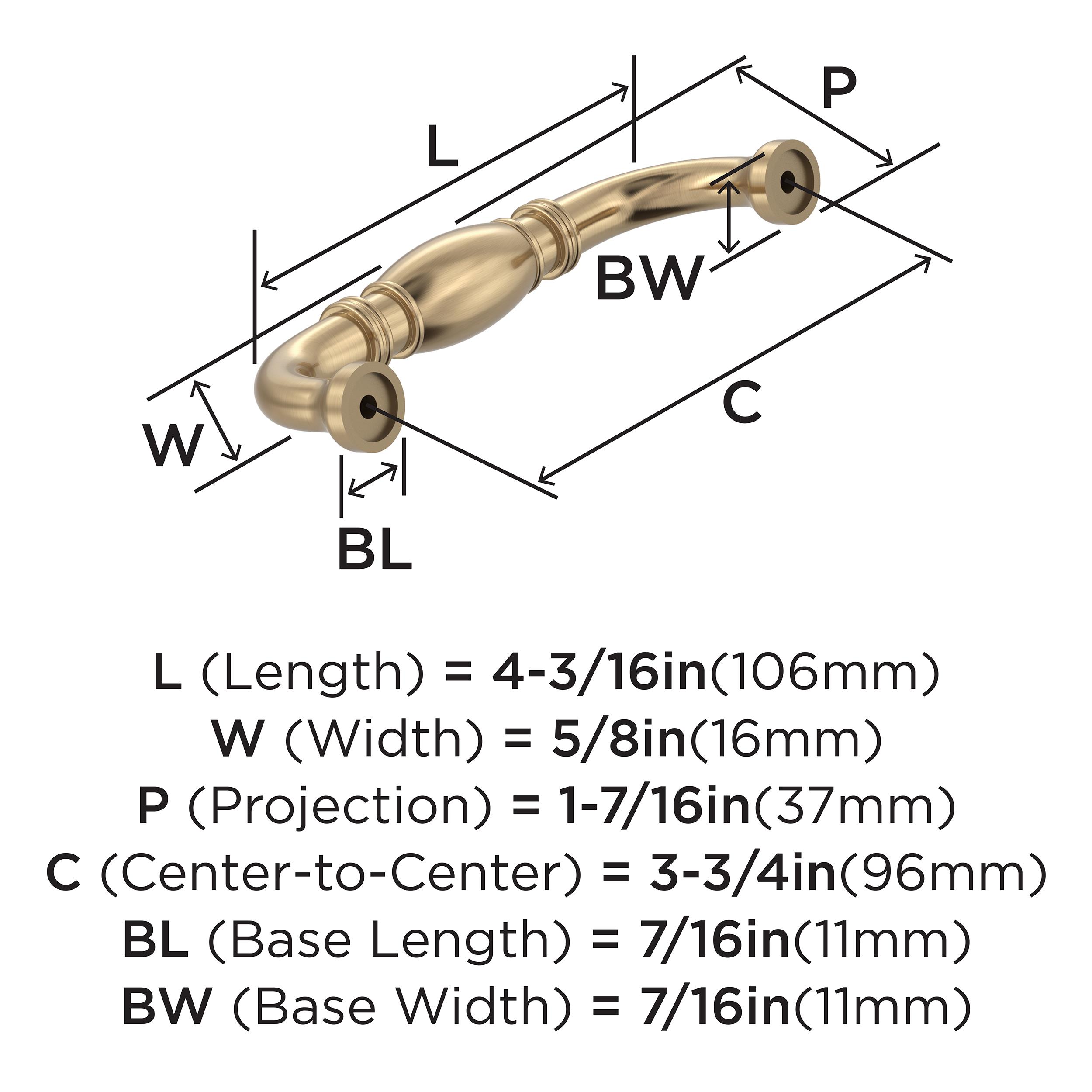 Amerock BP55243CZ Cabinet-Pulls - View #4