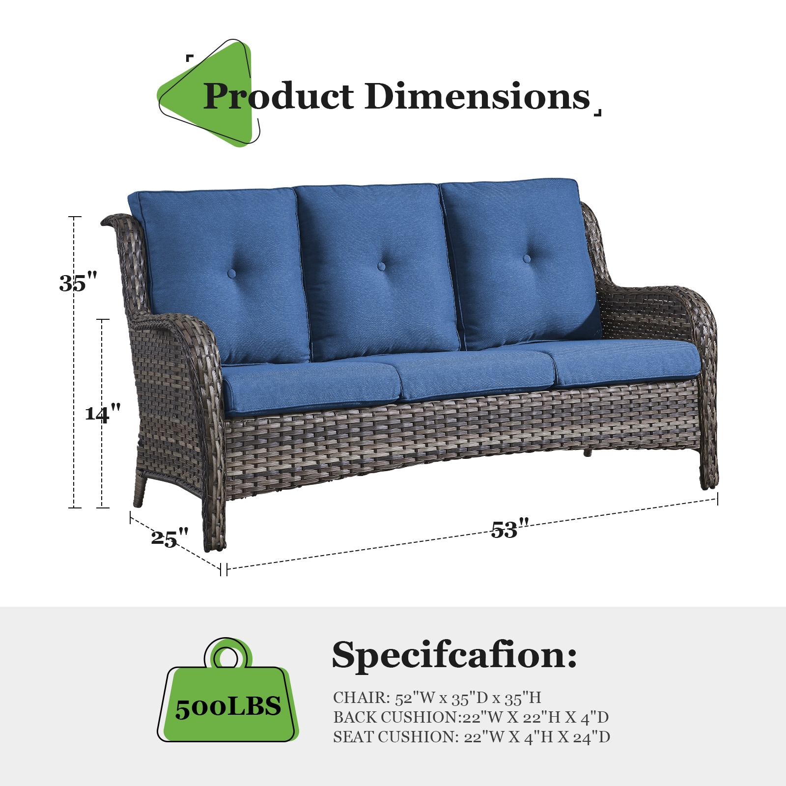 Pocassy PA015-1CZ Patio-Sofas-Daybeds - View #8