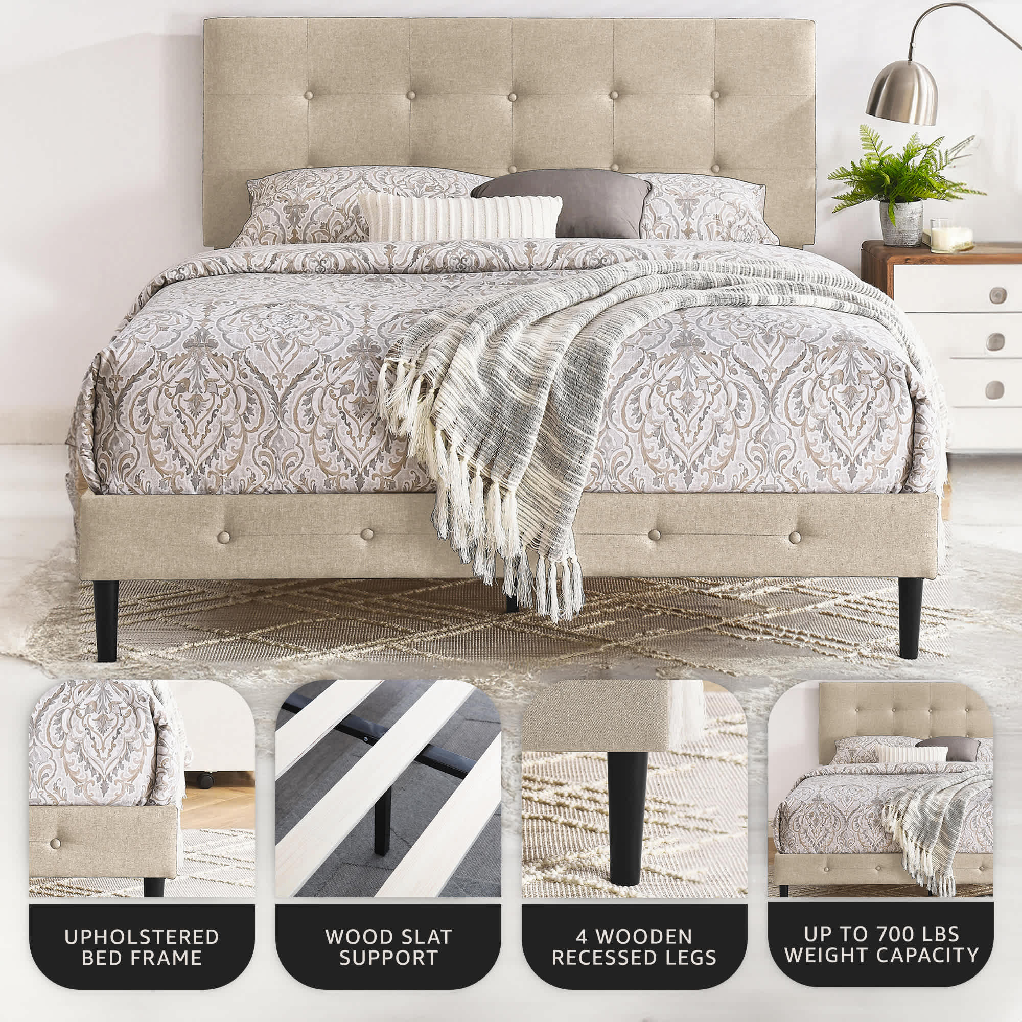 DeCoro 411249 Upholstered-Headboards - View #3
