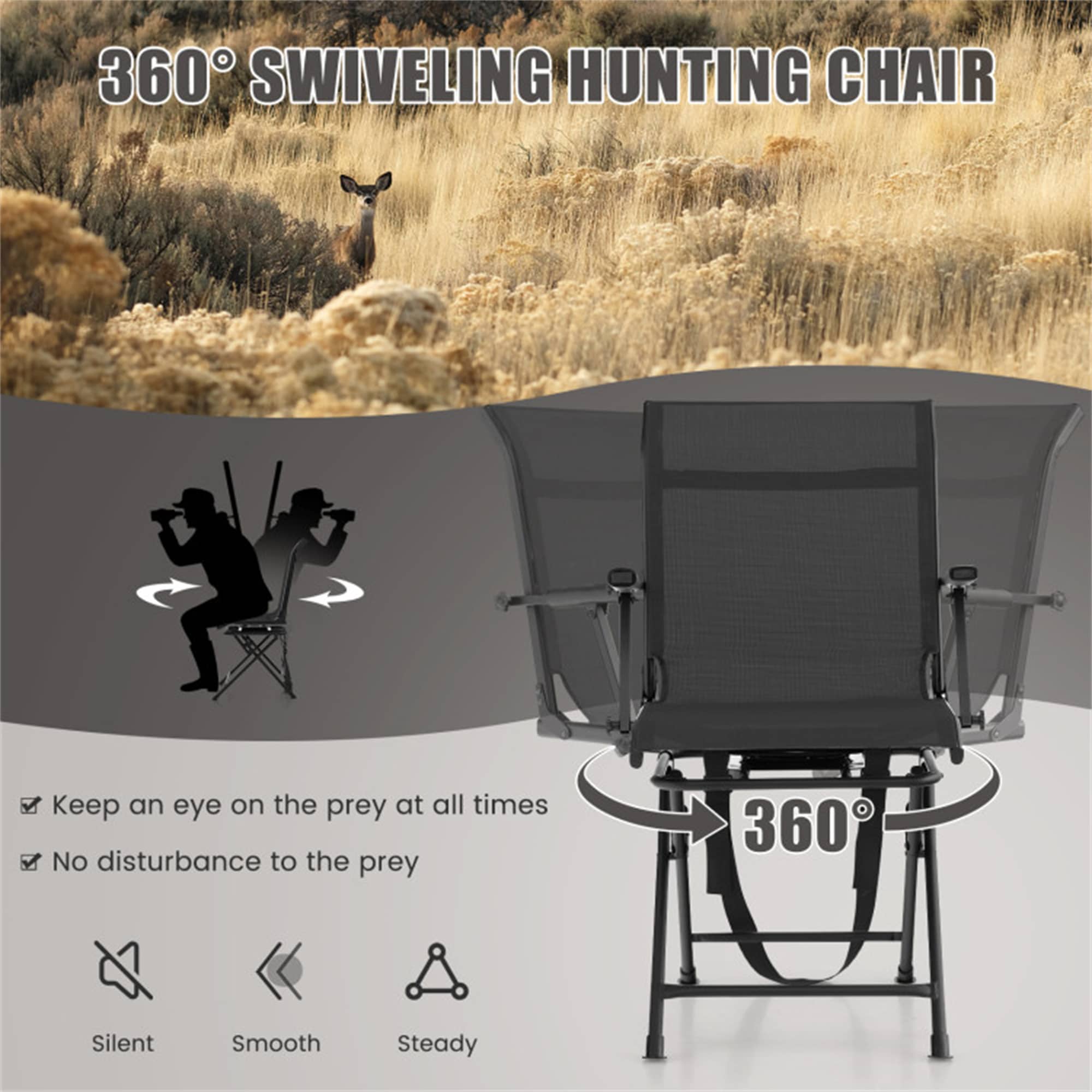 BABOOM BOM-70412BK-CO Beach-Camping-Chairs - View #7