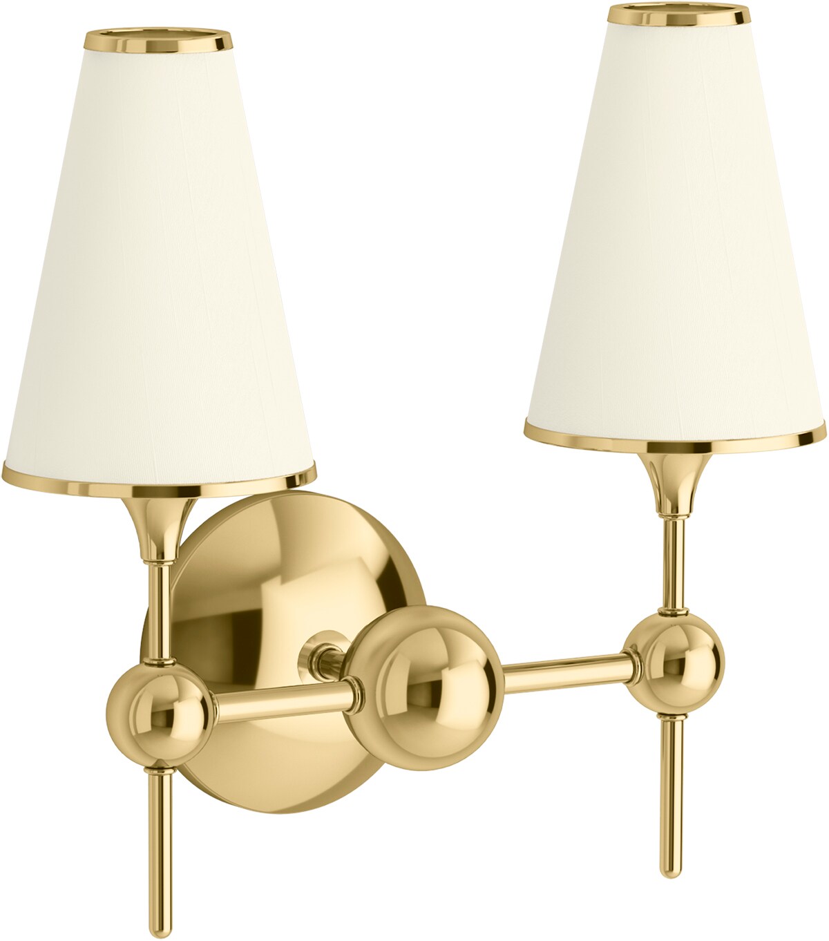 KOHLER Parohn 2-Light Polished Chrome Sconce