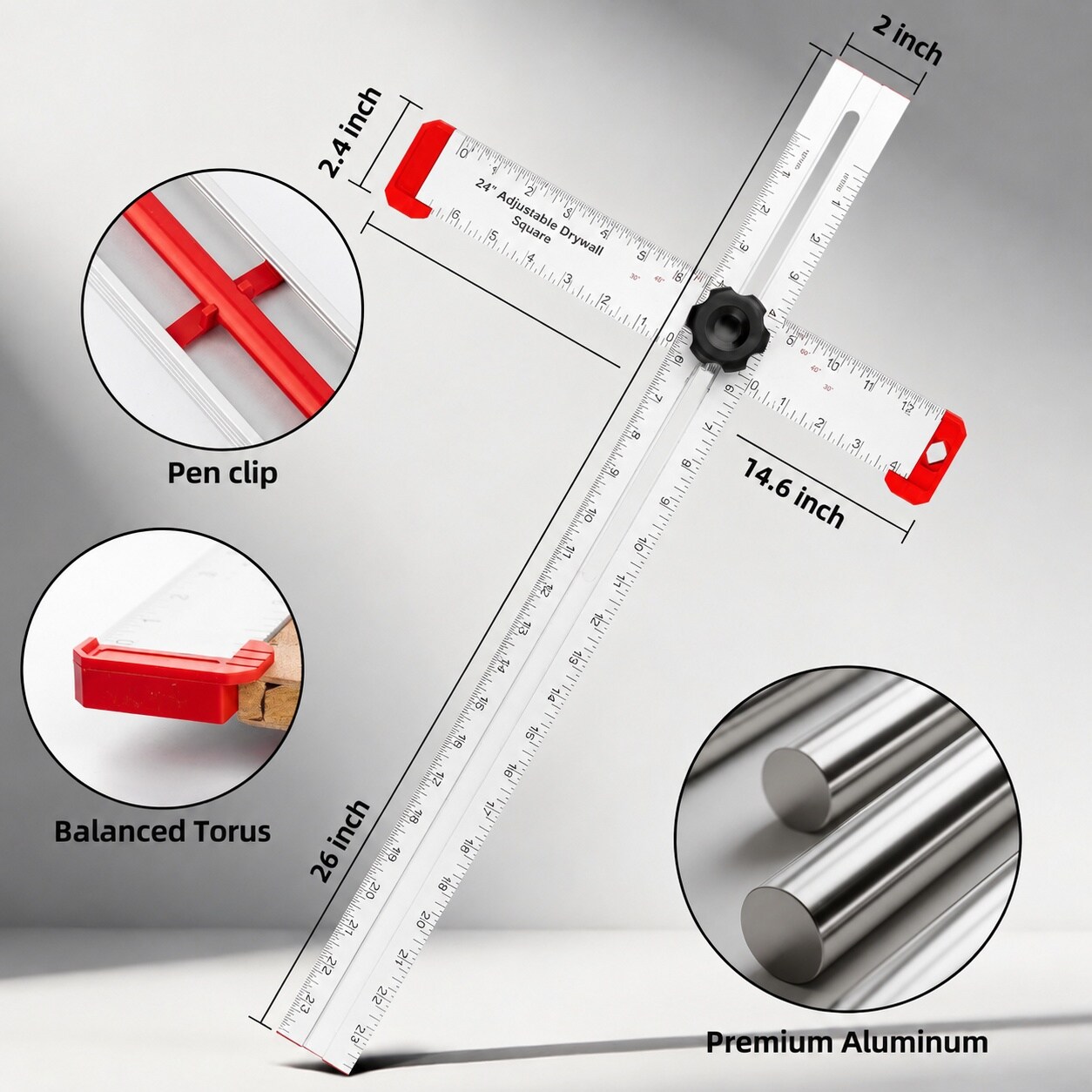 Ahfiwaso LAH0819Q296 Yardsticks-Rulers - View #4