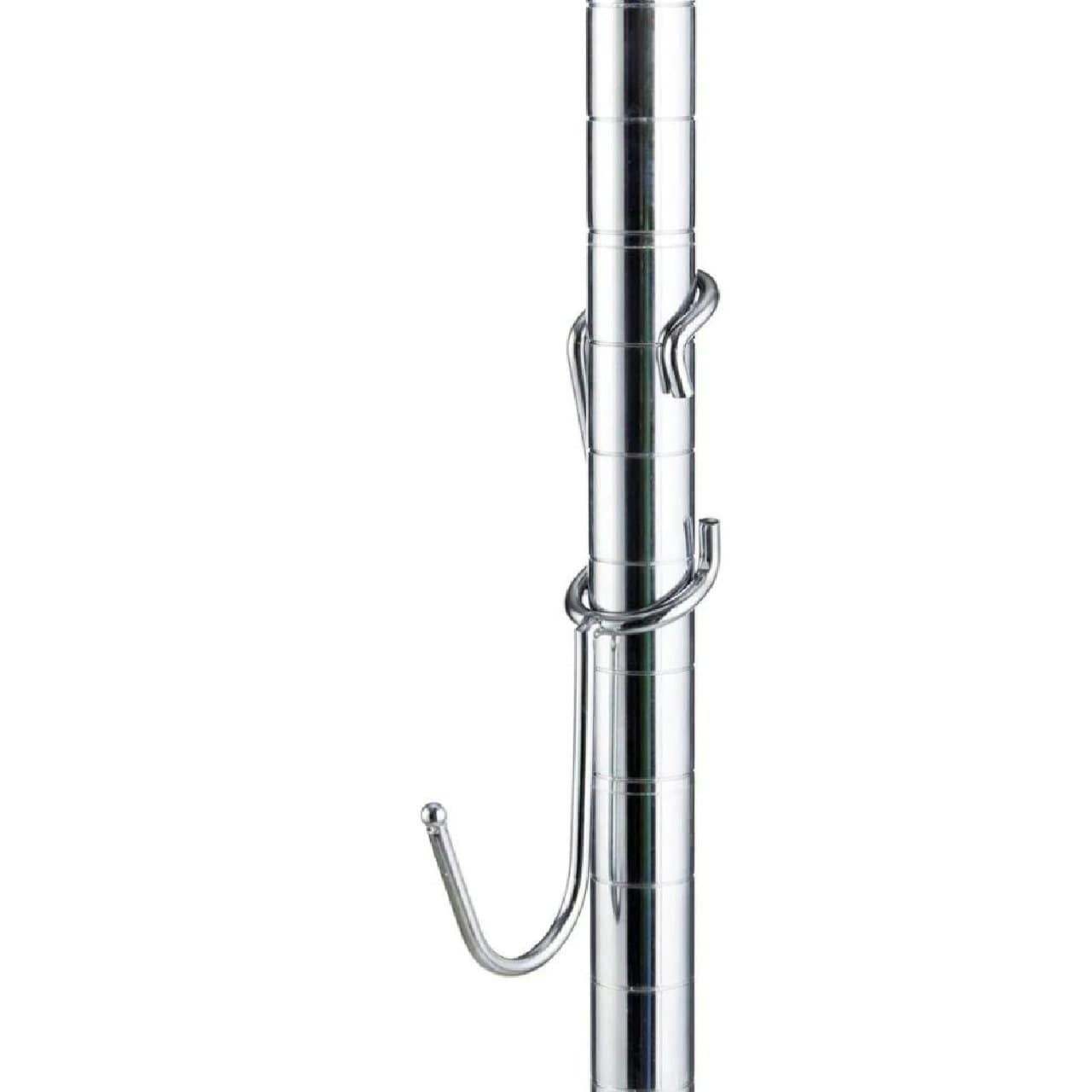 Shelf Pole Hooks J-Hook 5 Pack - Chrome