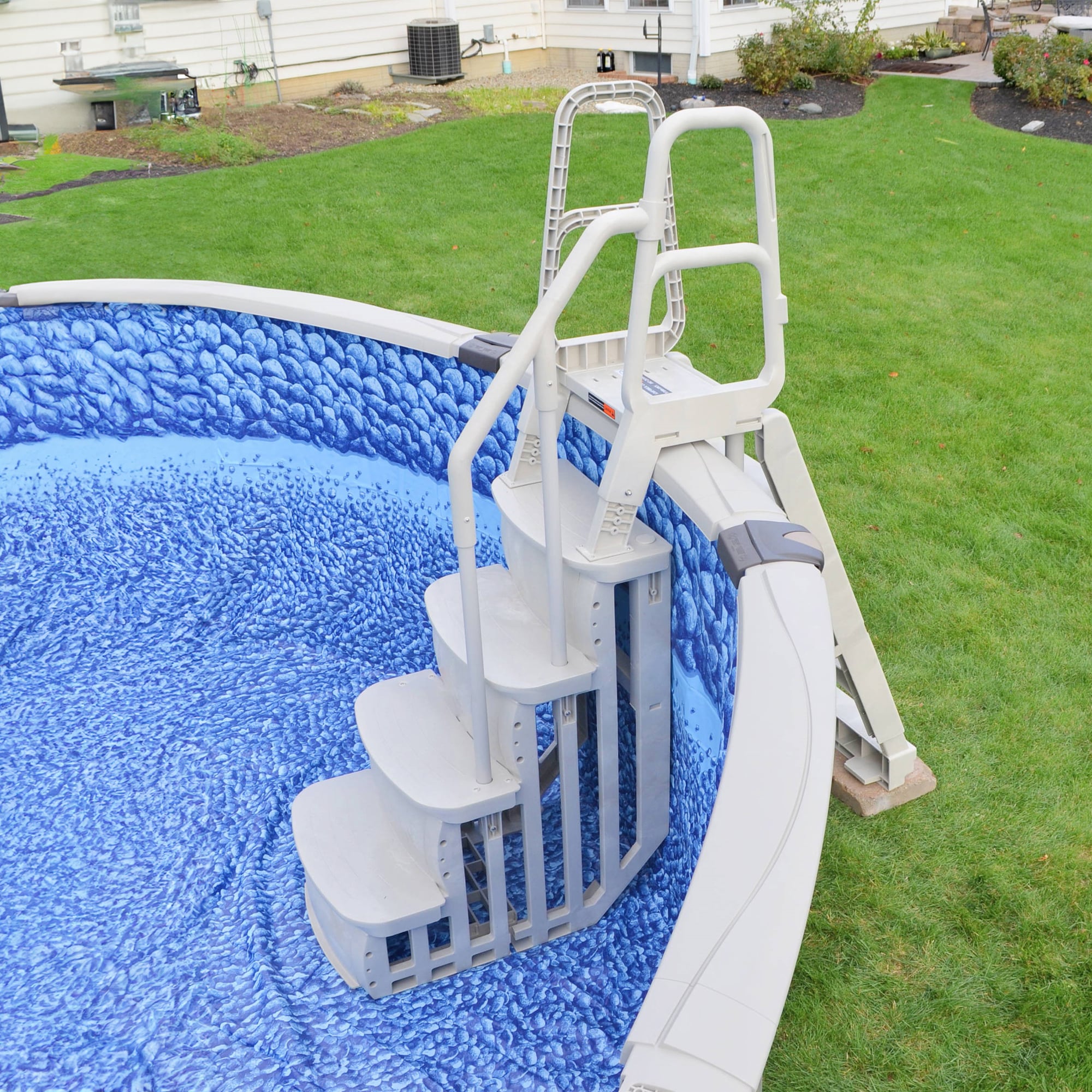 Main Access 54 In Plastic A Frame Pool Ladder Hand Rail 30303 At 8815