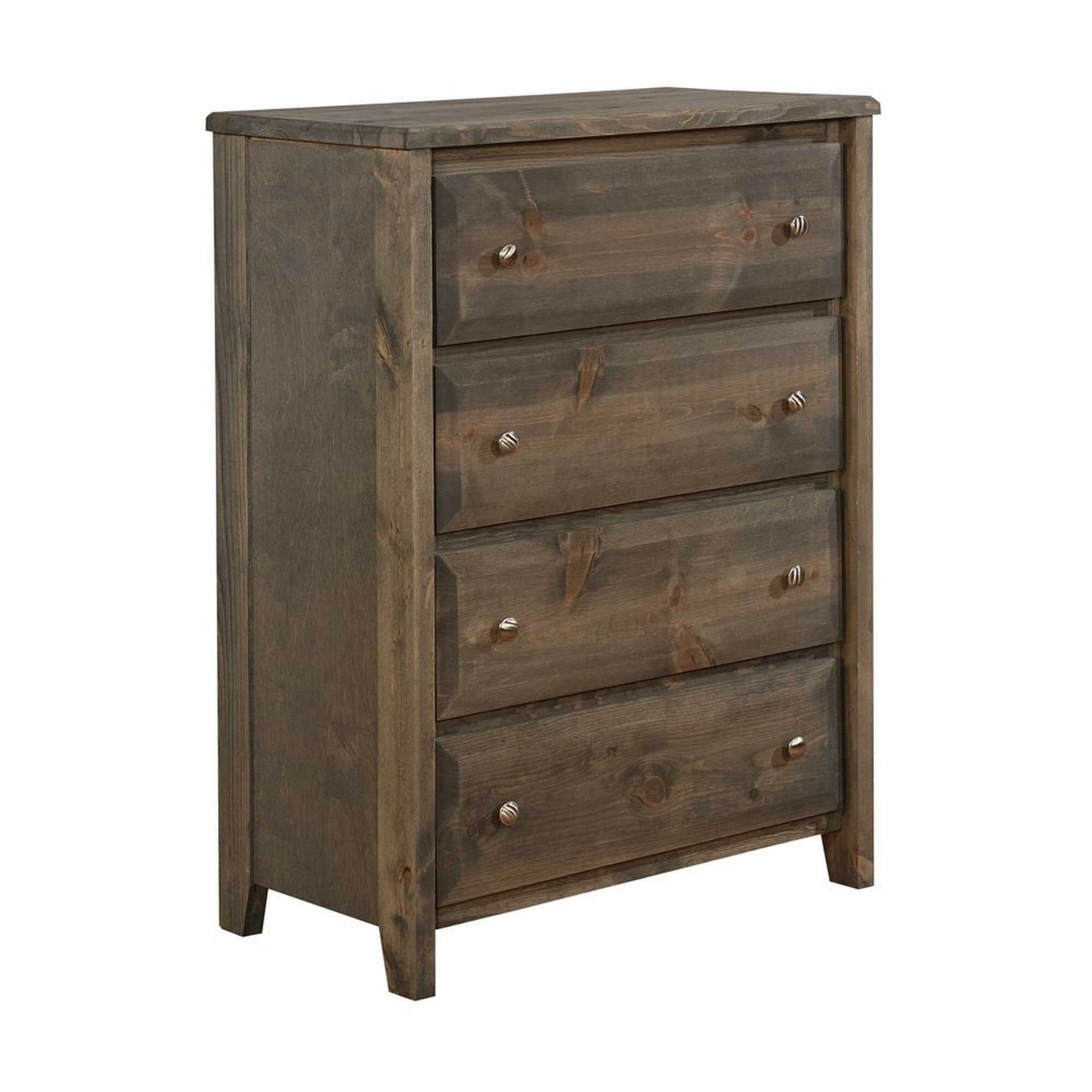 Benzara BM215918 Brown 4-Drawer Accent Chest
