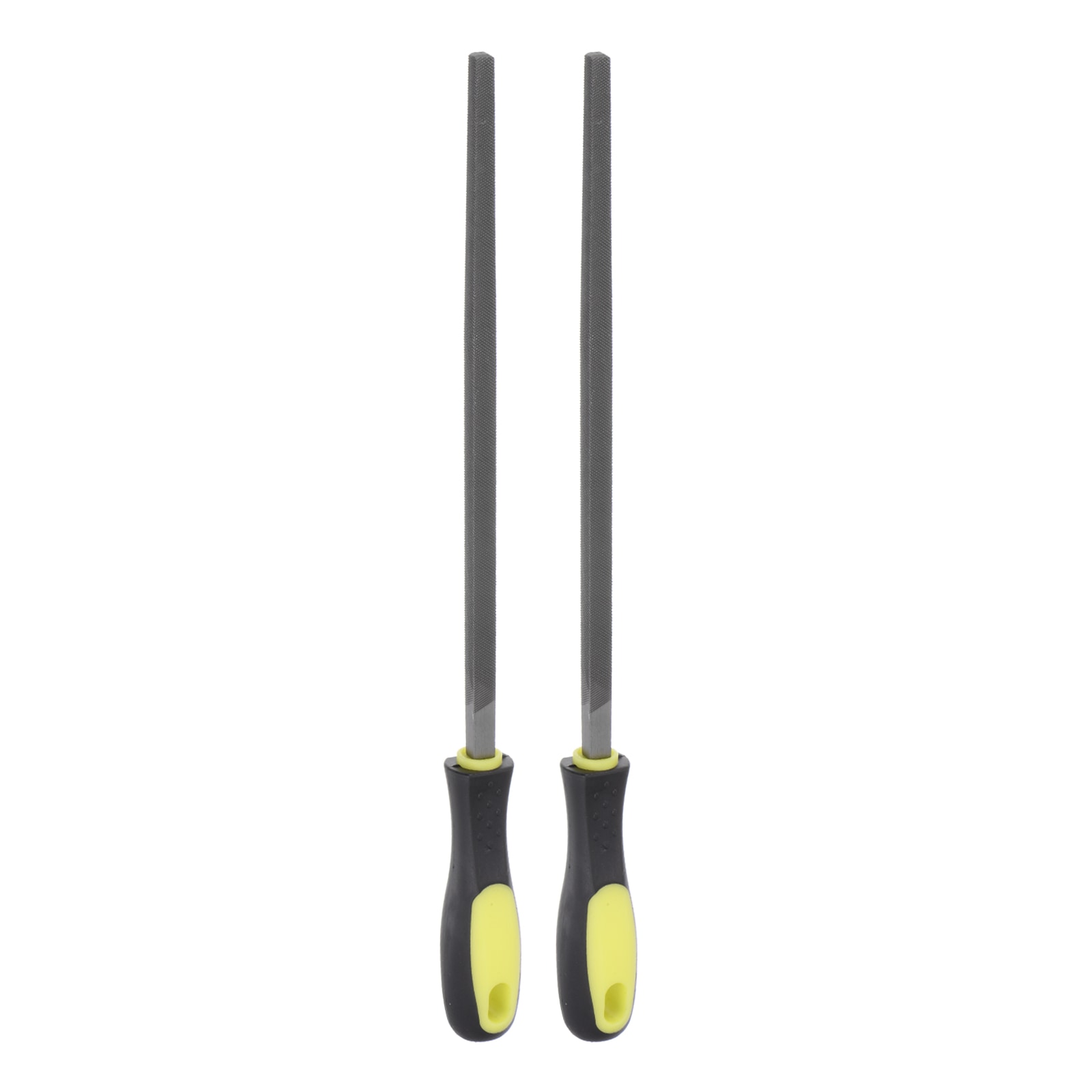 Harfington 2pcs Square File 10 Inch High Carbon Hardened Steel Cut Hand Rasp with Plastic Handle for Deburring and Removing Material