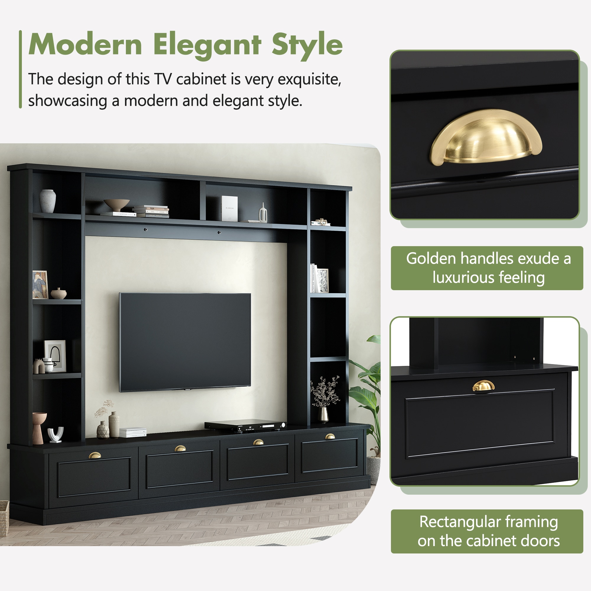 SINOFURN SYA250031BK Tv-Stands - View #3