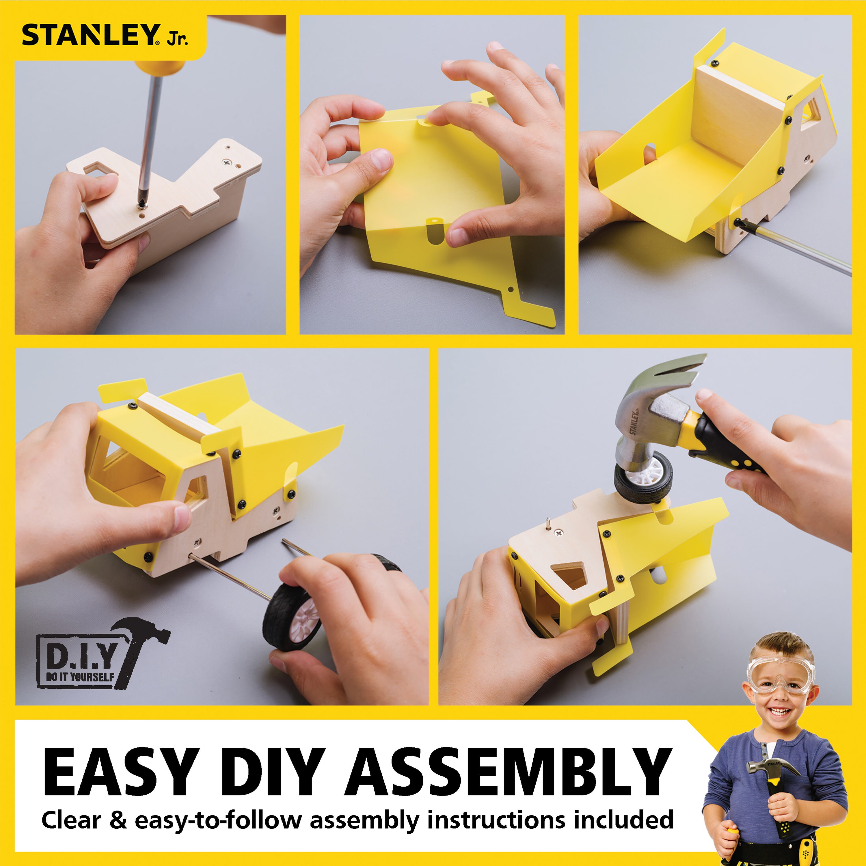 Stanley Jr. OLOK033-SY Kids-Woodworking-Project-Kits - View #6
