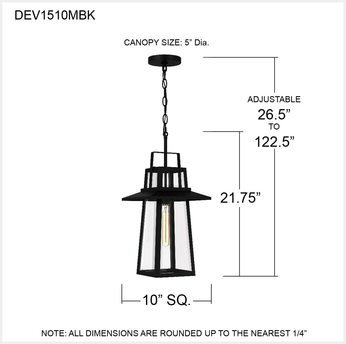 Quoizel DEV1510MBK Pendant-Lights - View #5