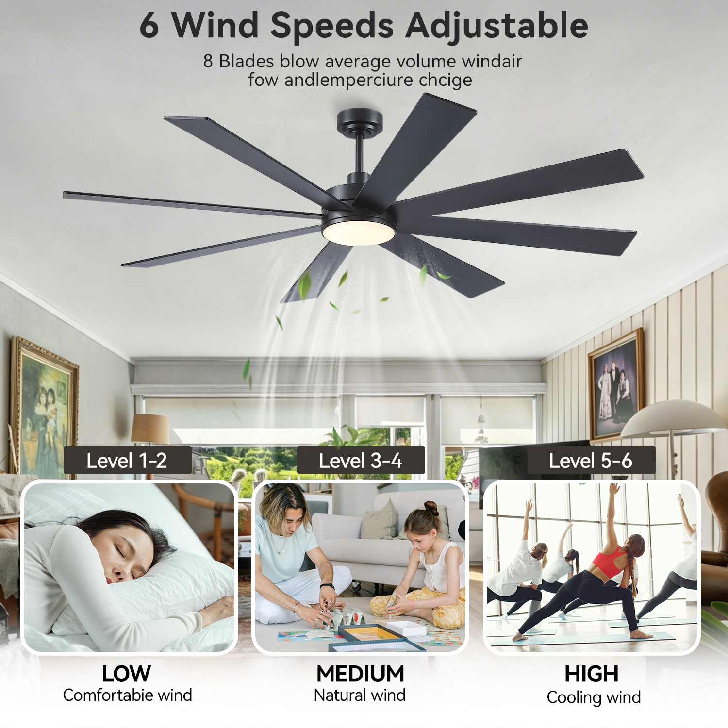 Gleam Flare GF-8666-72BK Ceiling-Fans - View #3