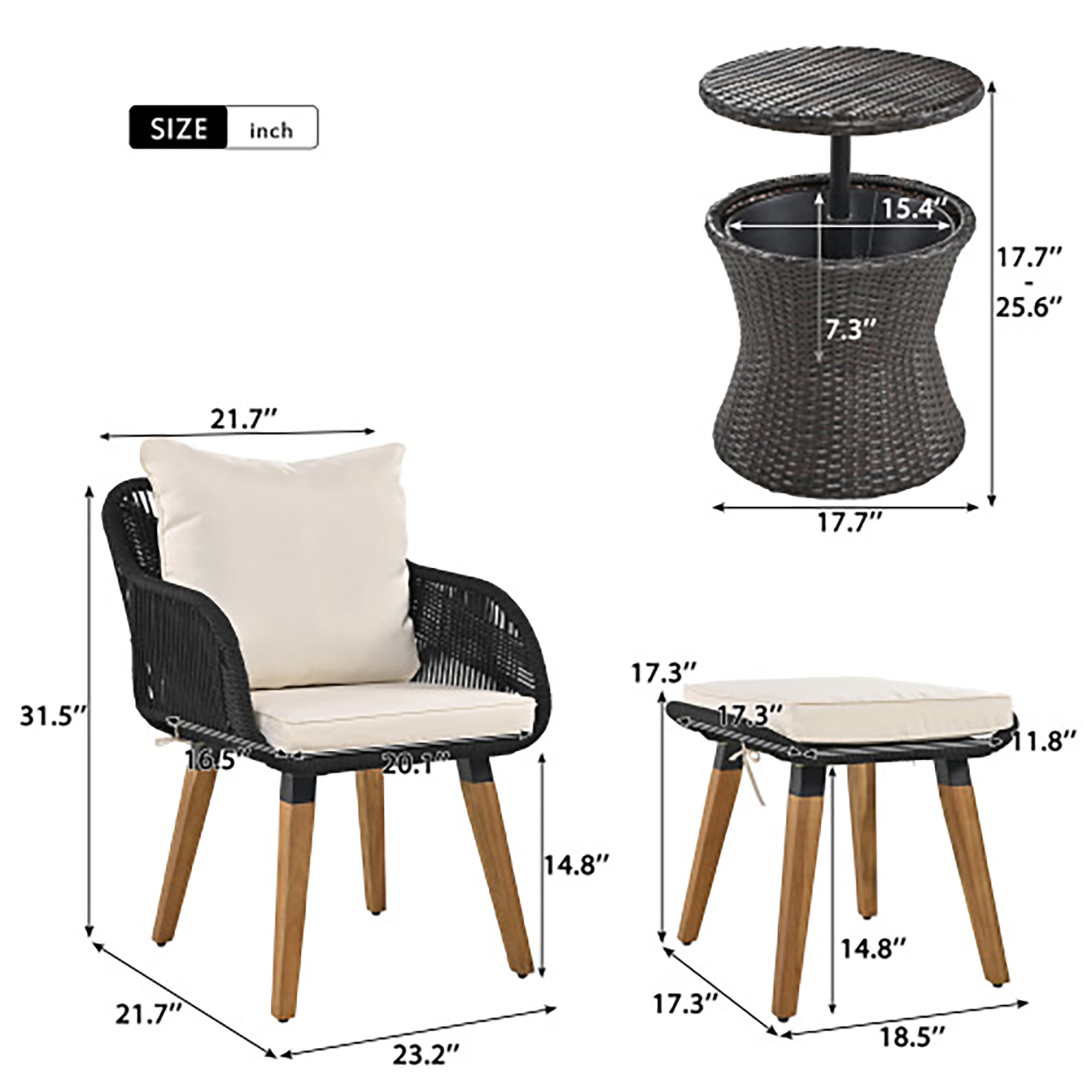 CASAINC CA-1BCWSBL Patio-Conversation-Sets - View #10