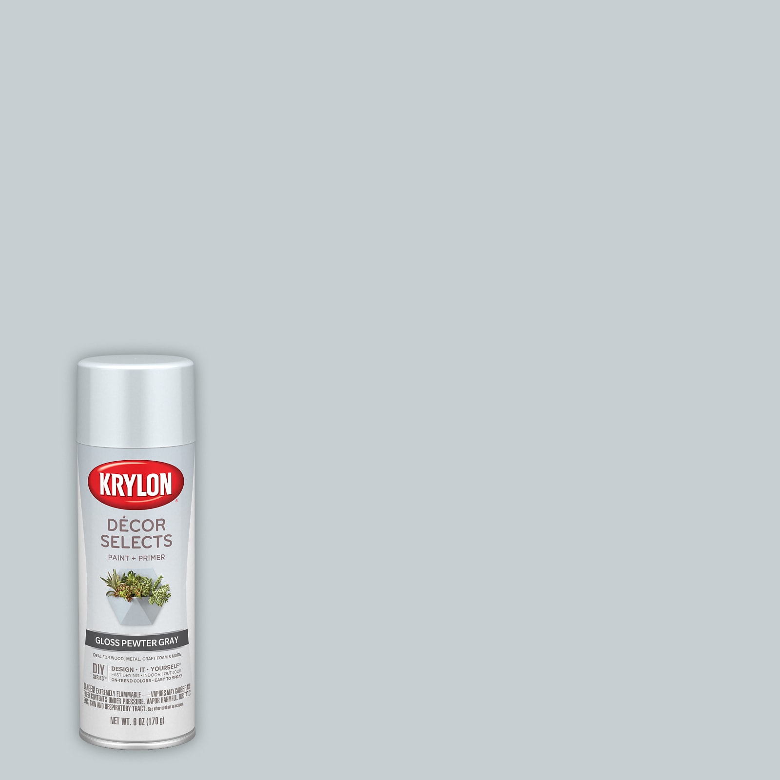 Krylon - Primer Spray Paint: Gray, Gloss, 16 oz - 30593362 - MSC Industrial  Supply