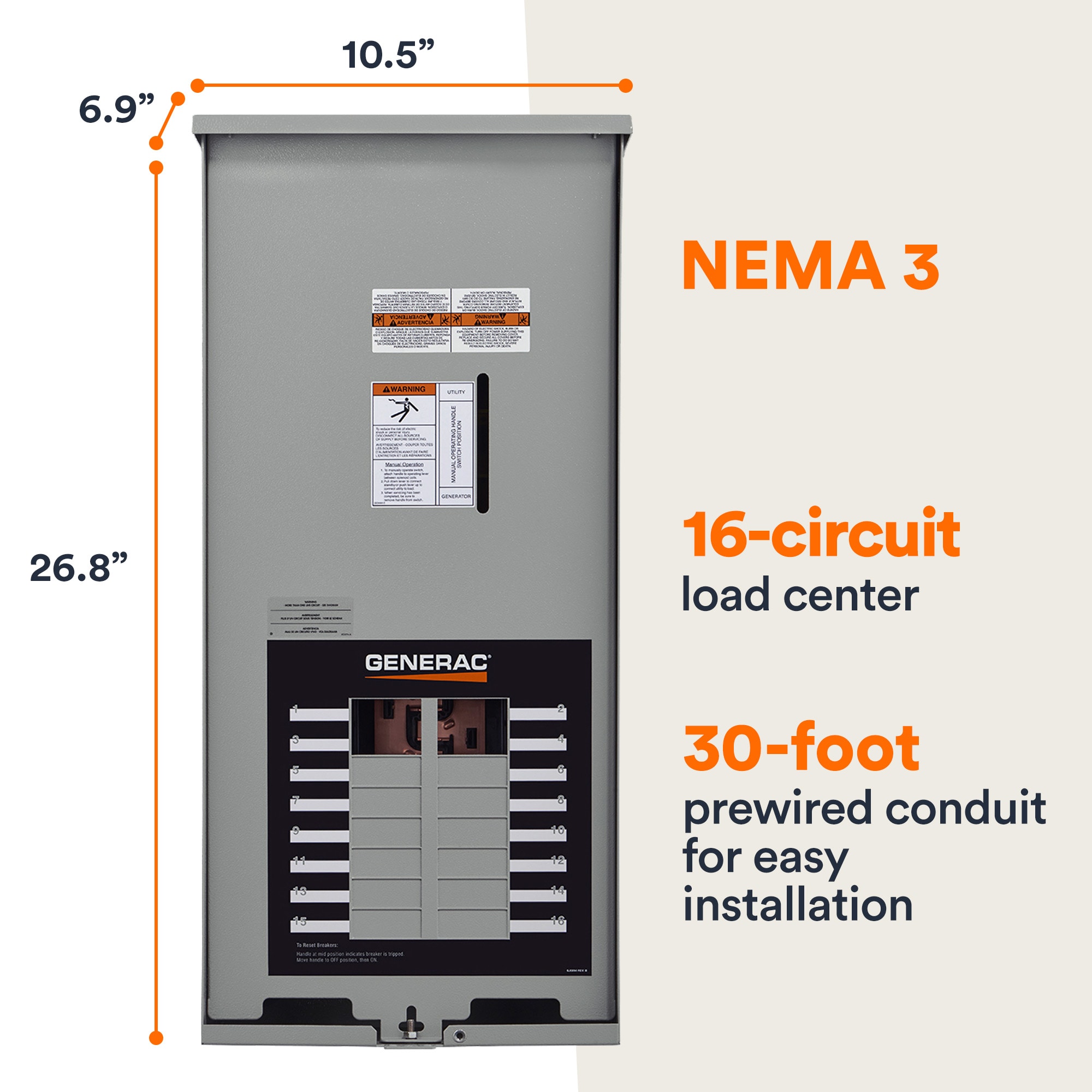 Generac RXG16EZA3 Transfer-Switch-Kit - View #6
