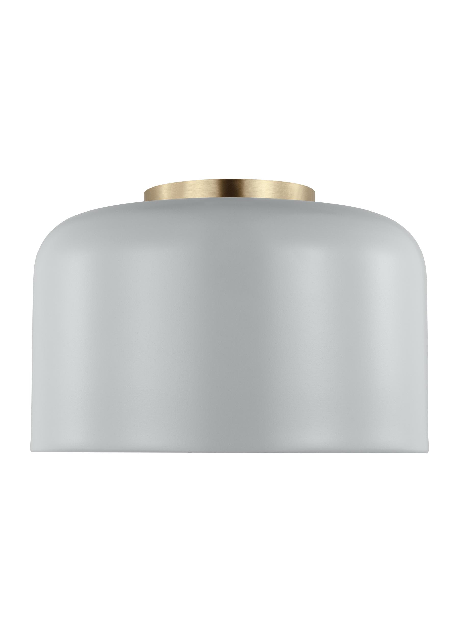 Matte Grey Brass LED Indoor/Outdoor Flush Mount Light