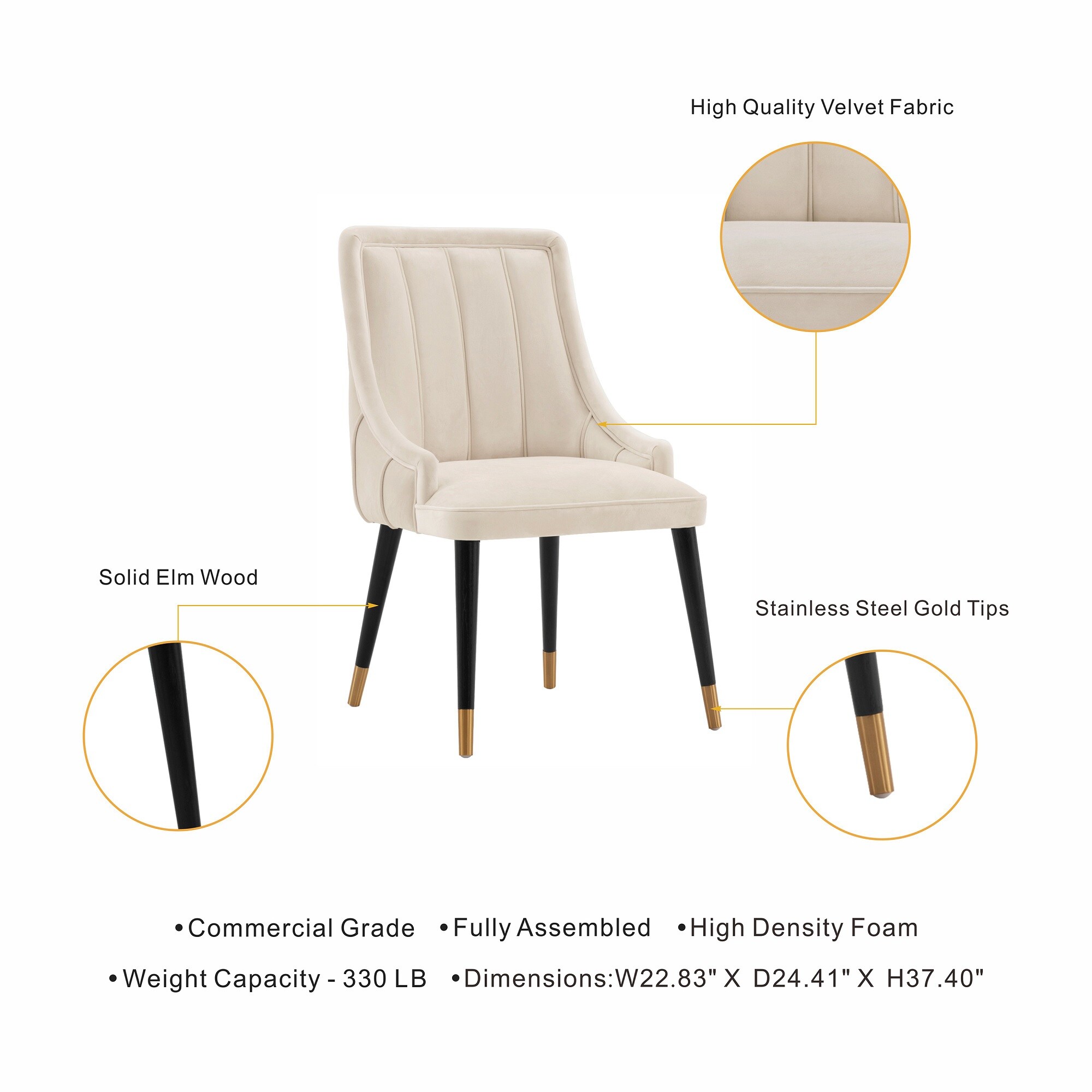 Manhattan Comfort 2-DC073-CR Dining-Chairs - View #4