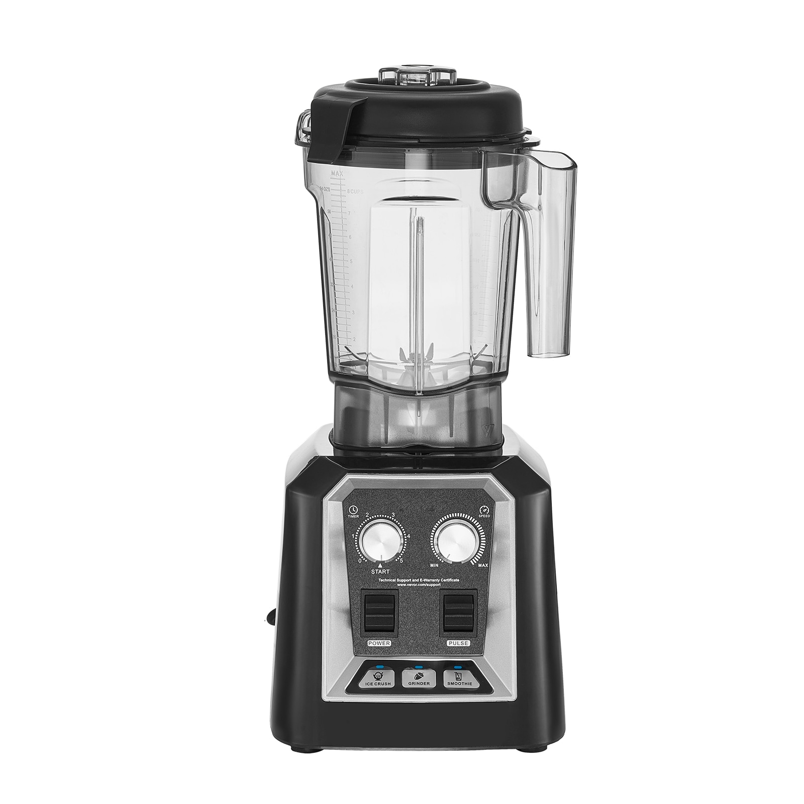 VEVOR SCBDJYZSBJBJ06562V1 Blender for Smoothies 68-oz 1 -Speed Blender and food processor combo ( Black )