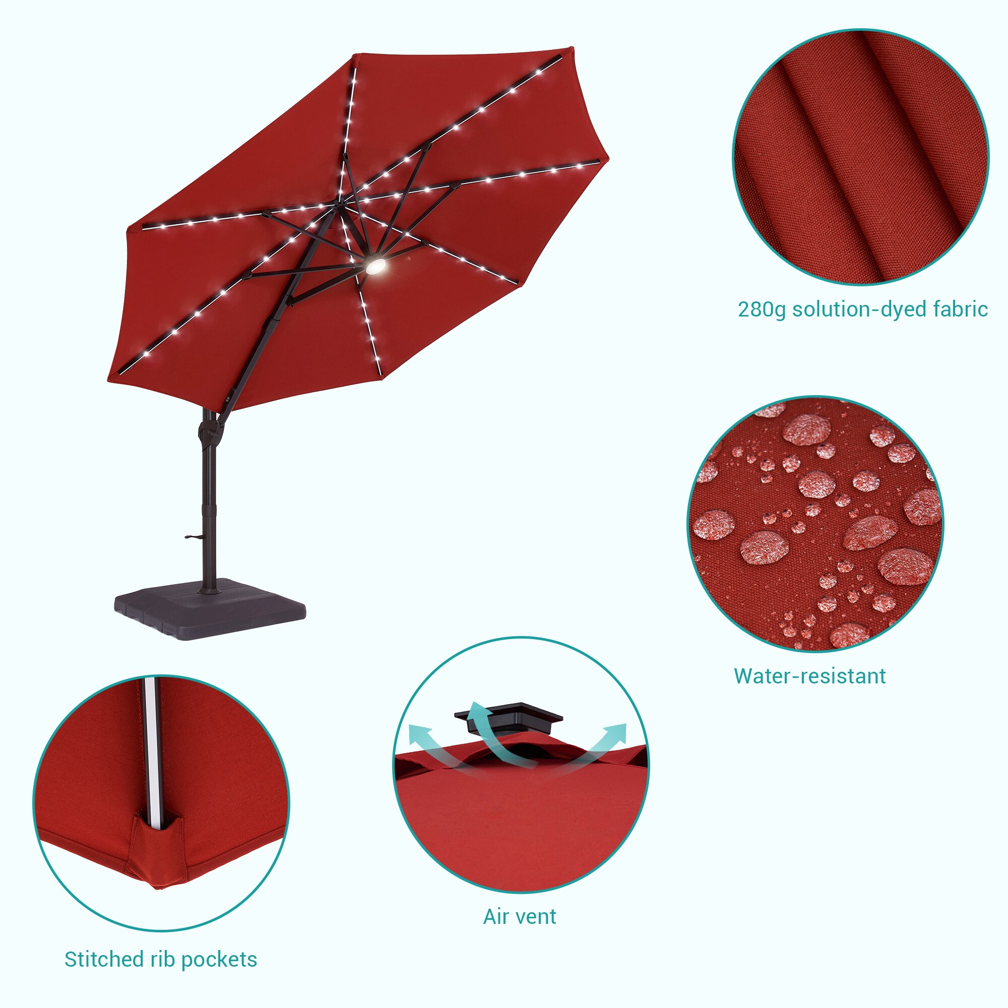 ACEGOSES LW-HCT-TJ21RD Umbrellas-2 - View #4