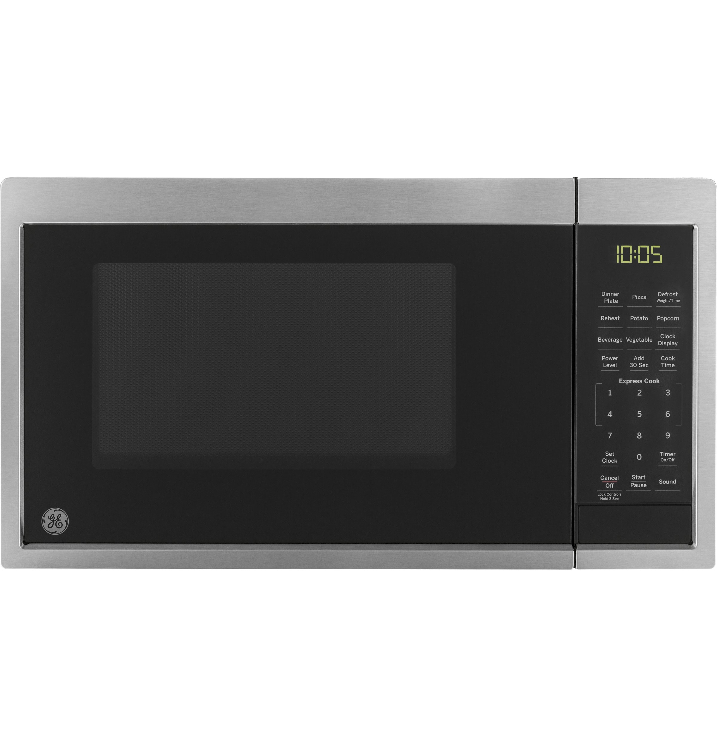 GE 1.1-cu ft 950-Watt Countertop Microwave (Stainless Steel) in the  Countertop Microwaves department at