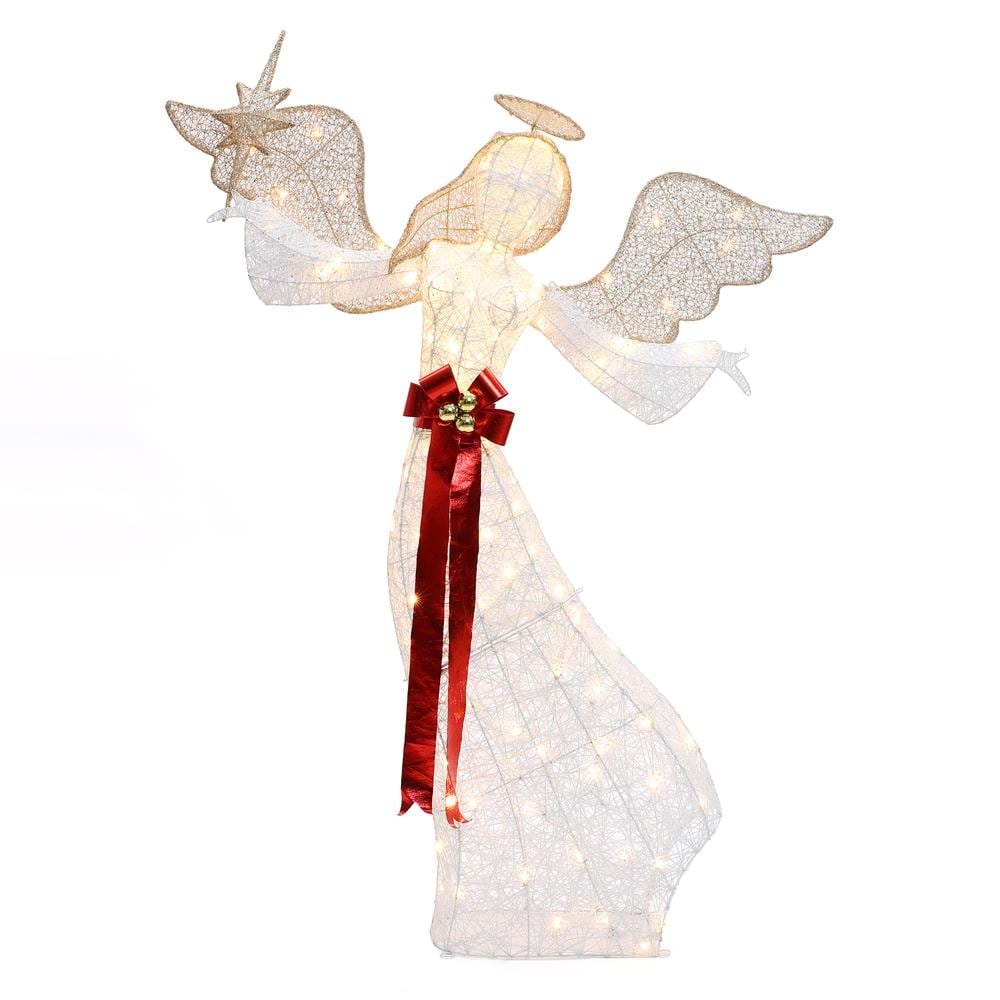LuxenHome WHHD2110 68.4-Inches Lighted Star Christmas Decor