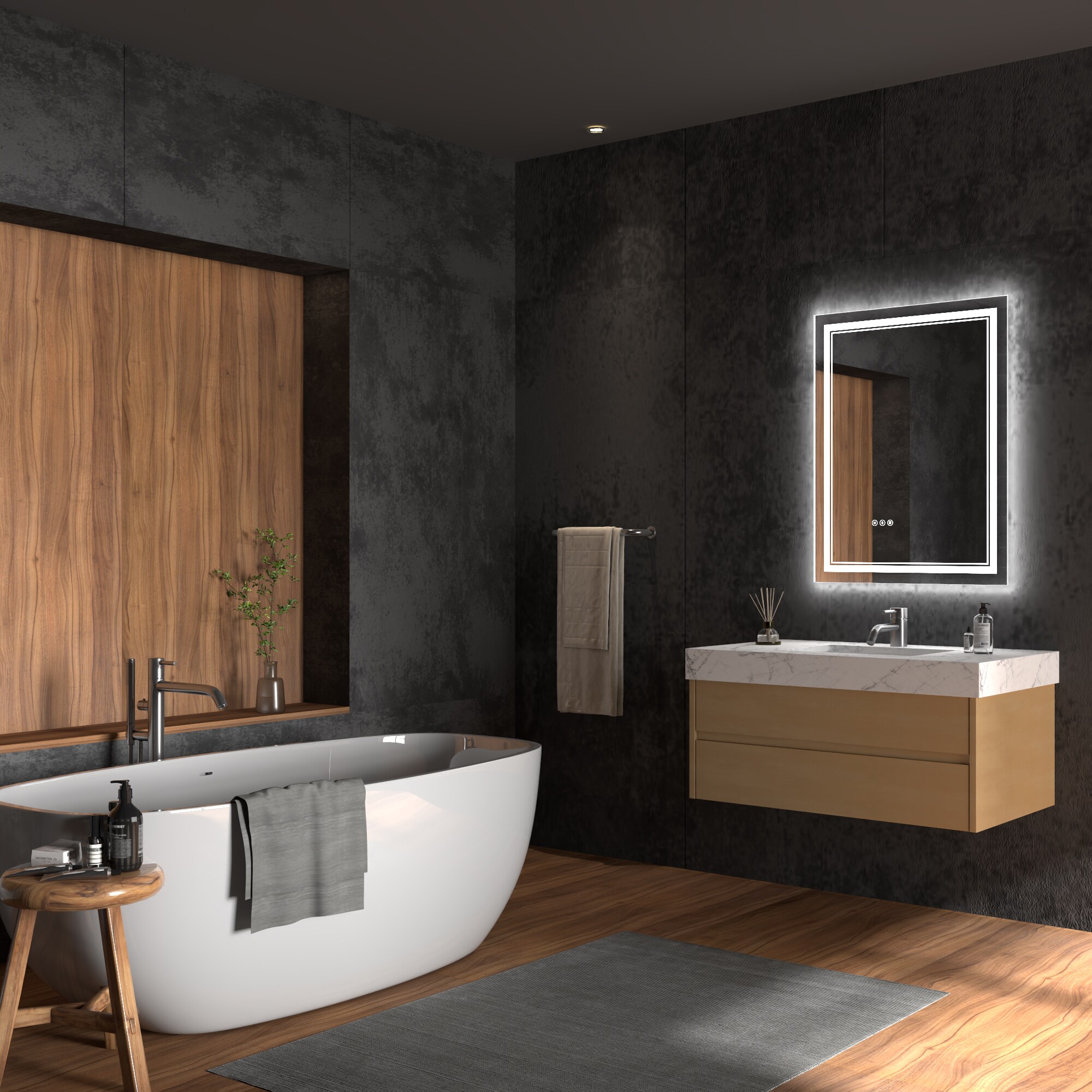 ExBrite REBM2432VC Framed-Bath-Mirrors - View #14