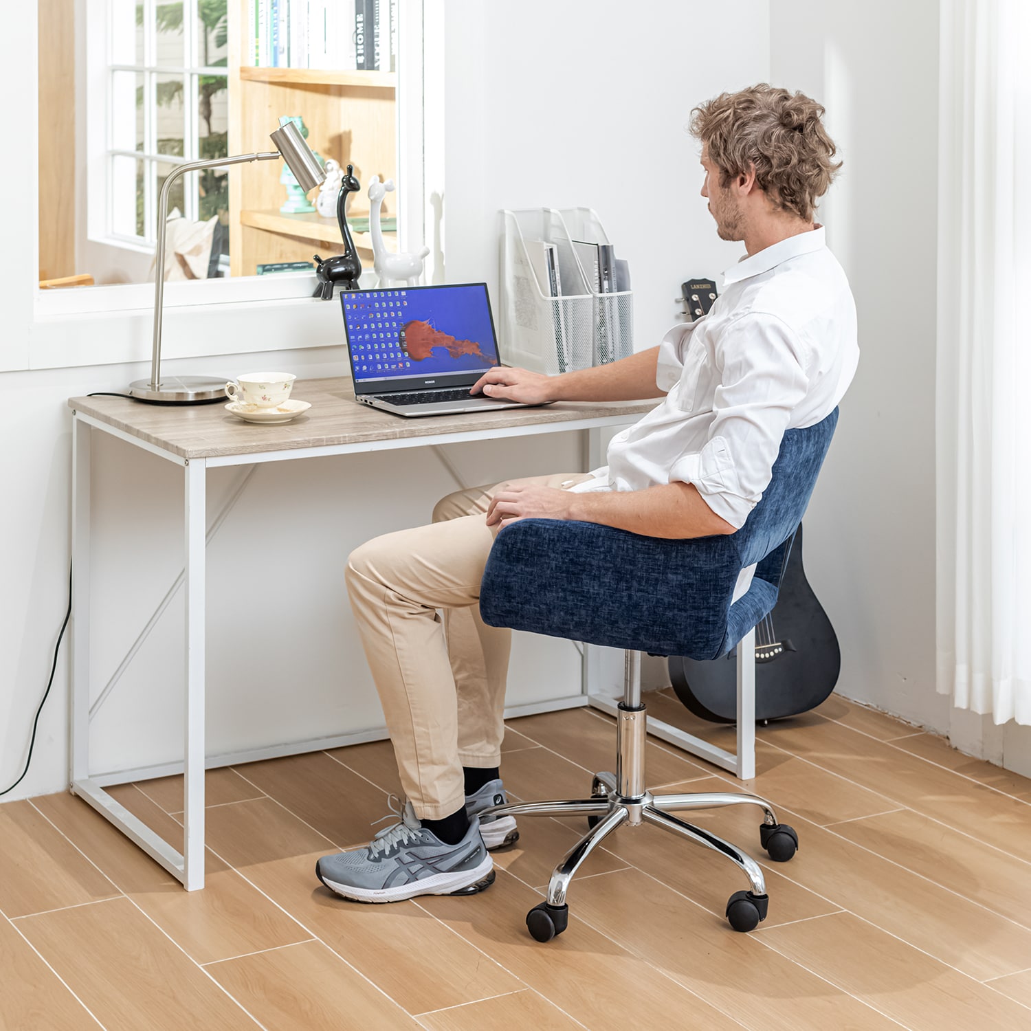 Homy Casa ROSS BLUE Office-Chairs - View #9
