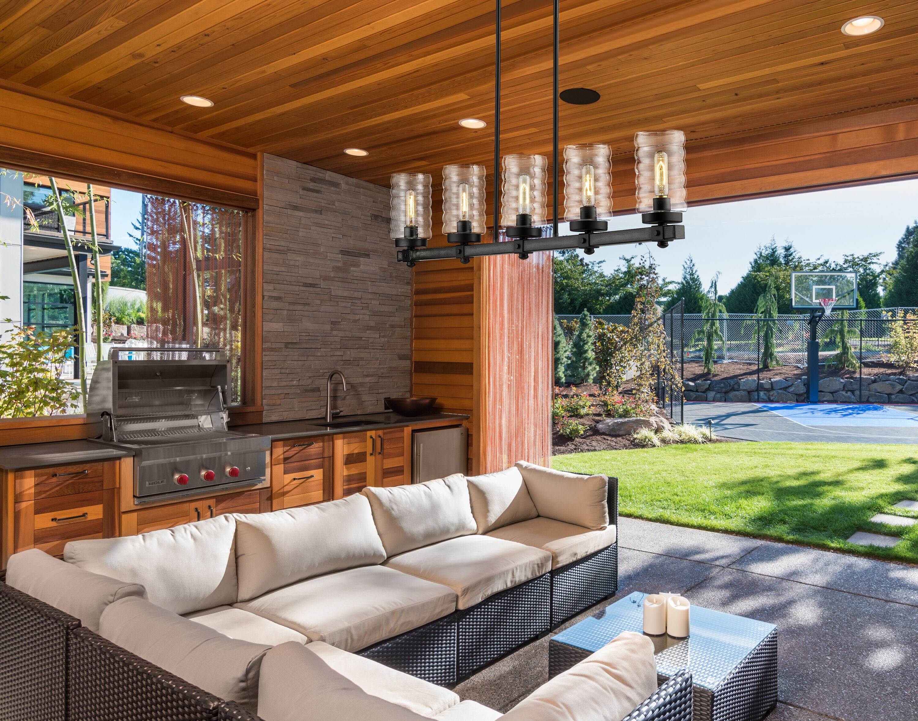 Z-Lite 588-5L-ABB Pendant-Lights - View #3