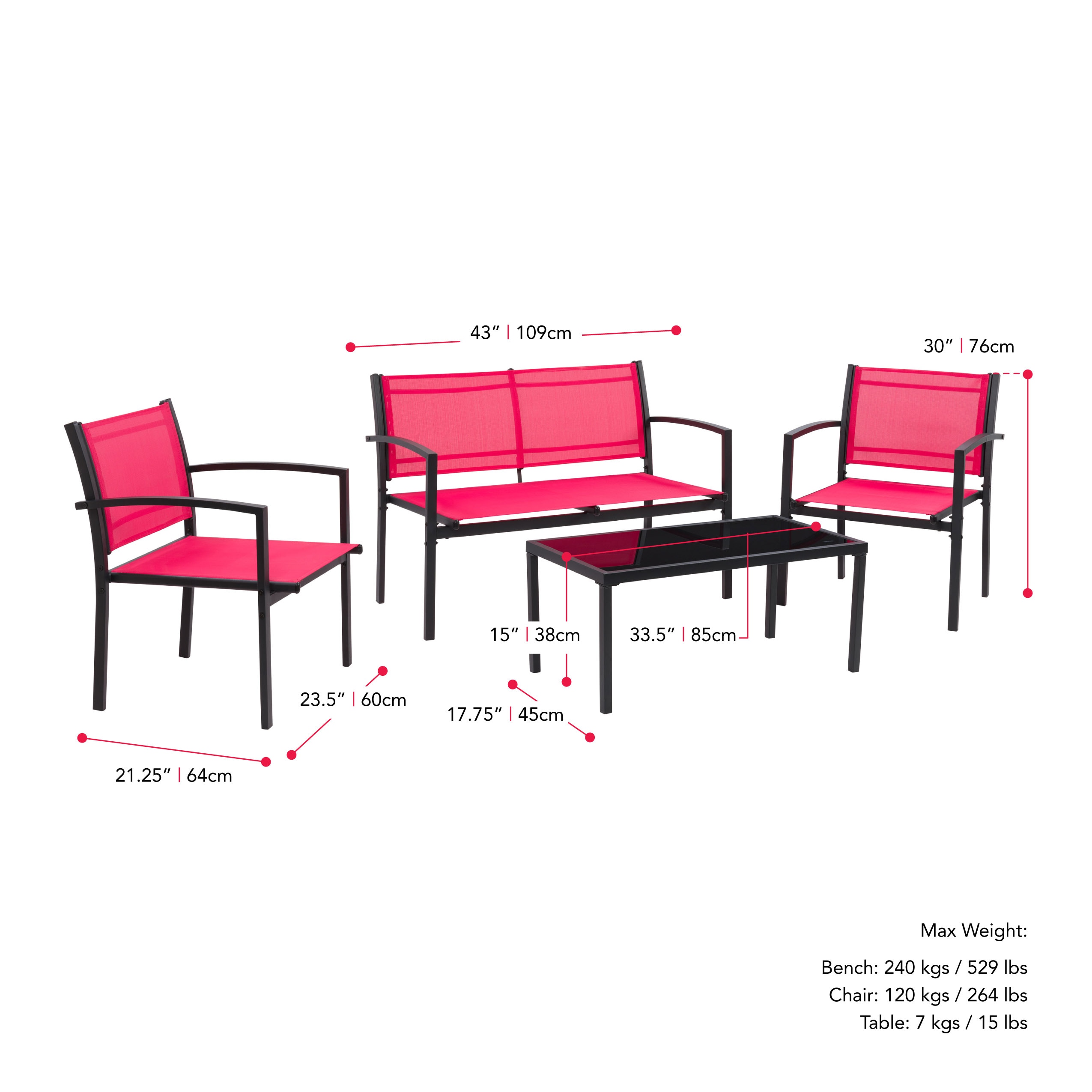 CorLiving PJC-352-S Patio-Conversation-Sets - View #8