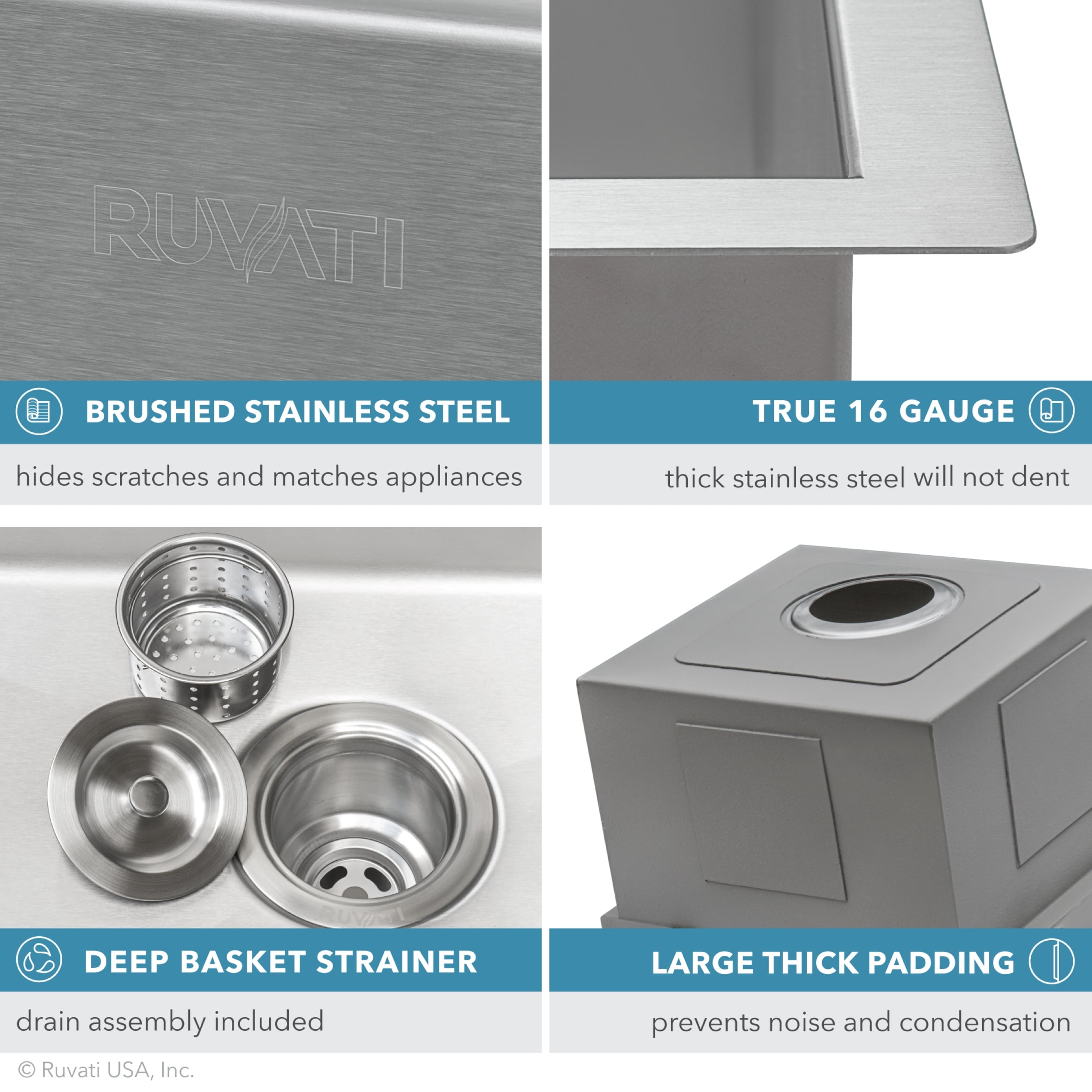 Ruvati RVU6421 Laundry-Tubs-Utility-Sinks - View #6