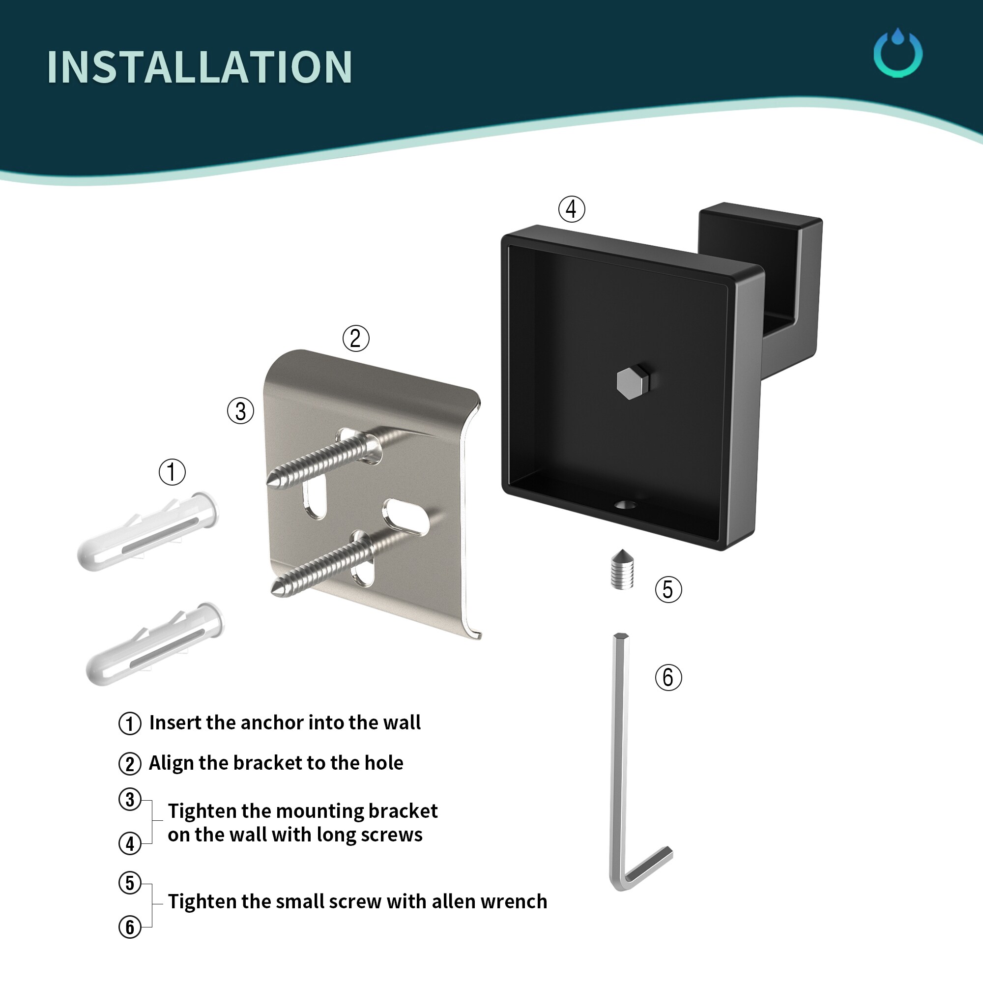 FORIOUS LL0222B-2 Robe-Hooks - View #8