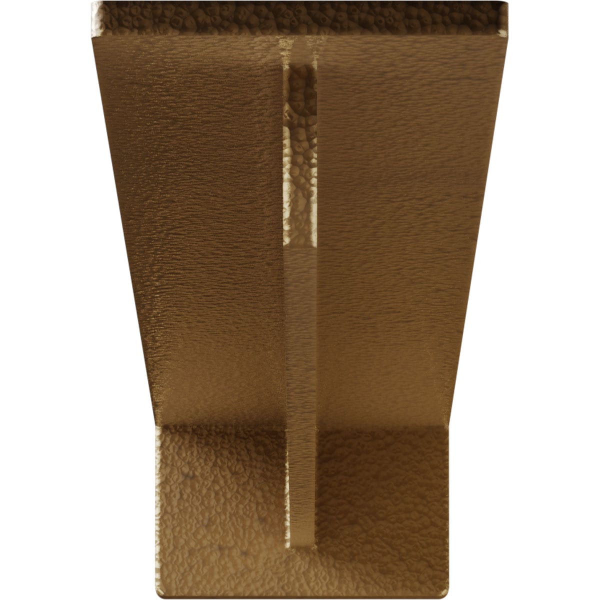 Hammered Gold 20'' Steel Hidden Support Bracket