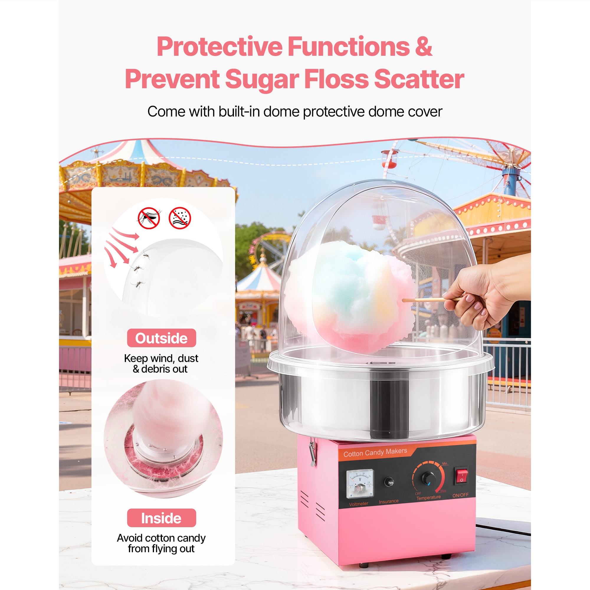 GIVIMO LW108GIVSS4171 Cotton-Candy-Makers - View #8