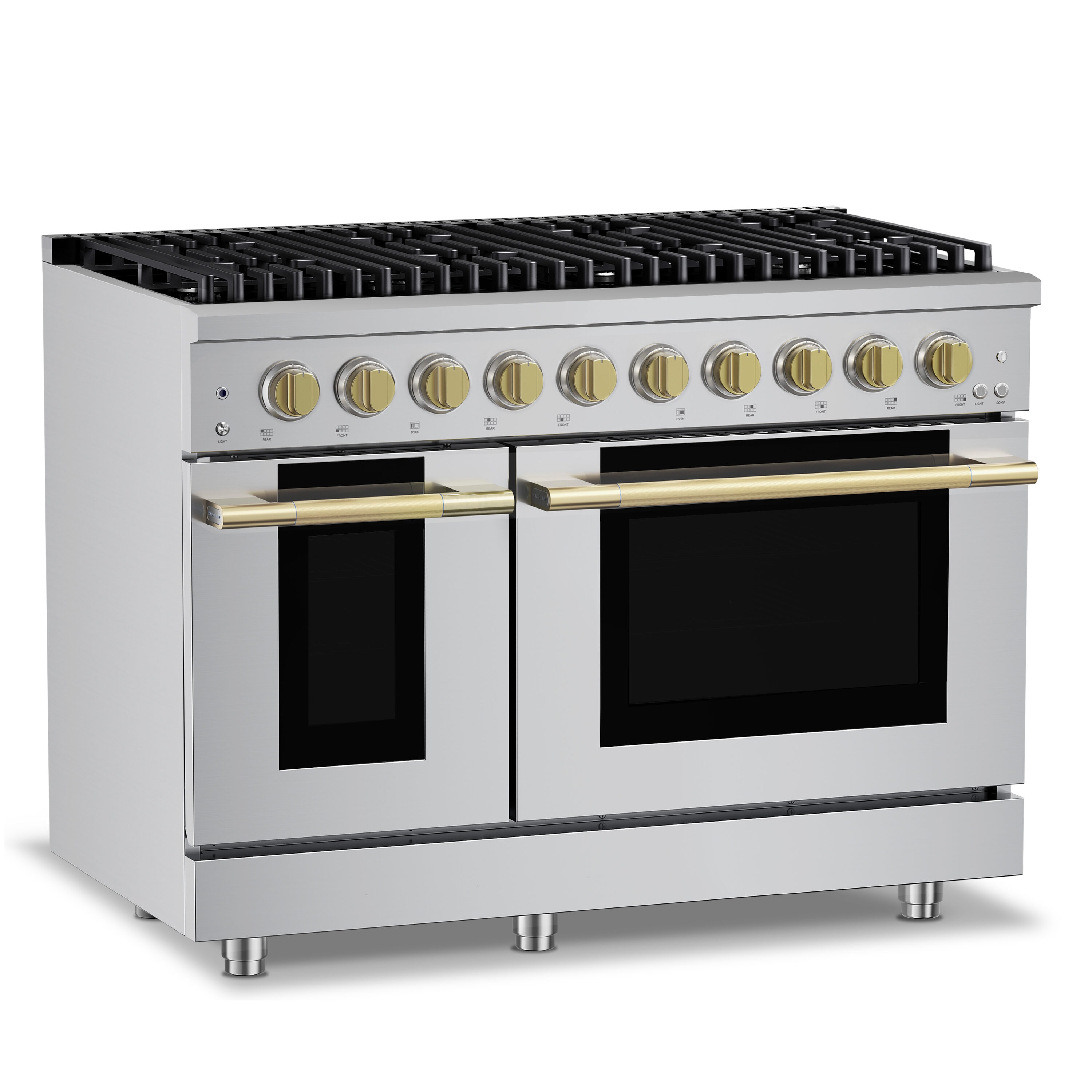 Hauslane PRG48-GD Double-Oven-Gas-Ranges - View #4