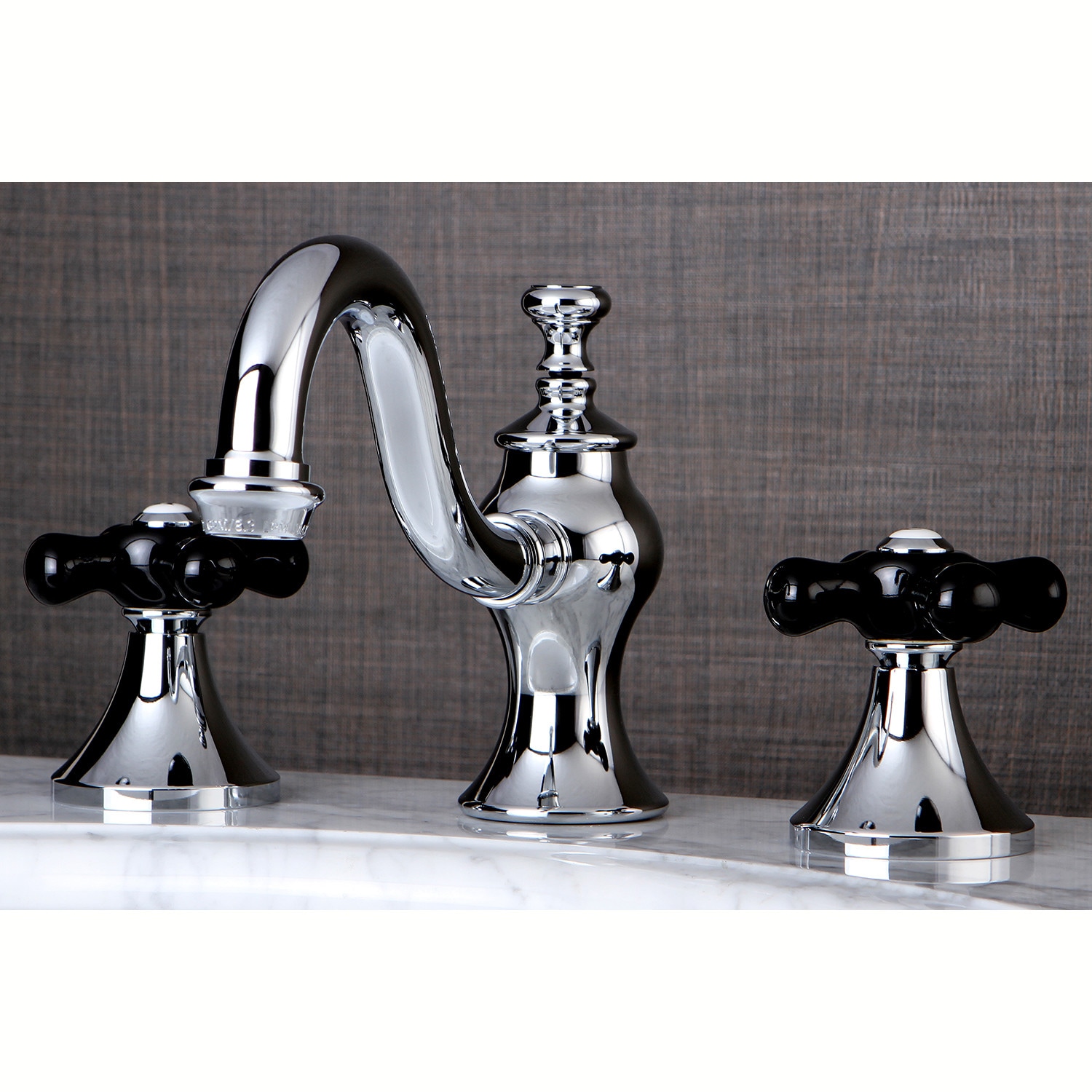 Kingston Brass Duchess Polished Chrome Widespread 2 Handle Bathroom Sink Faucet With Drain At 3435