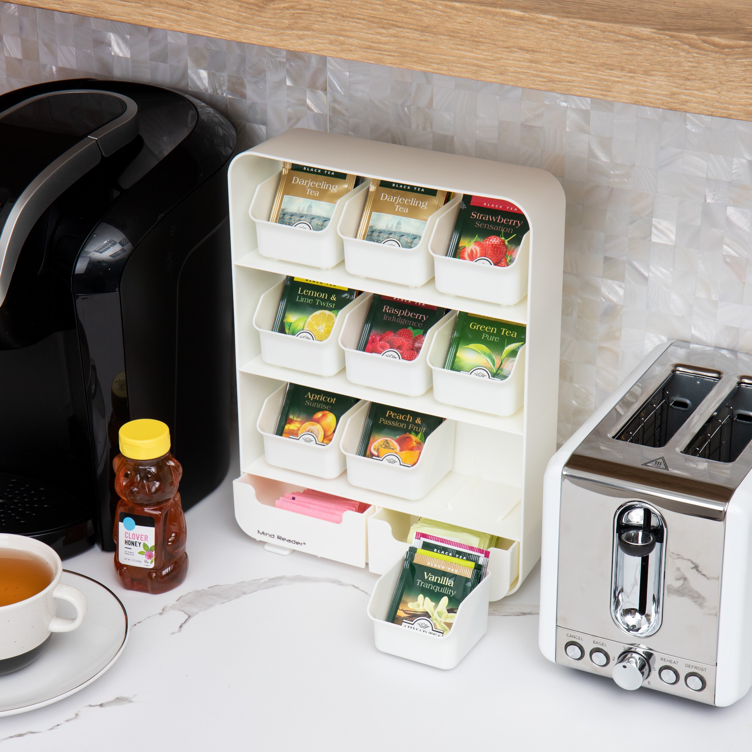 Mind Reader TBORG-WHT Coffee-Beverage-Organizers - View #6