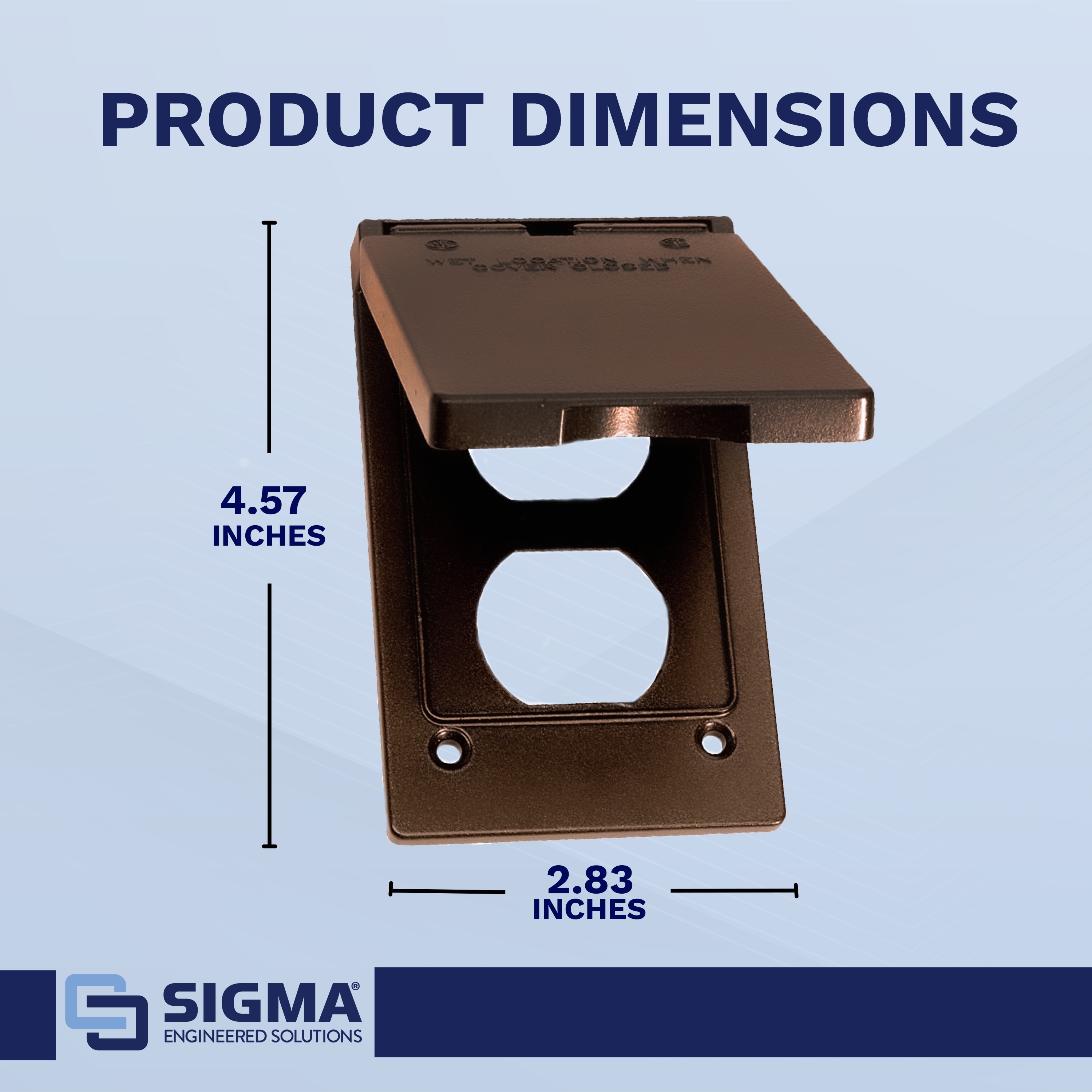 Sigma Engineered Solutions 14246BR Electrical-Box-Covers - View #3
