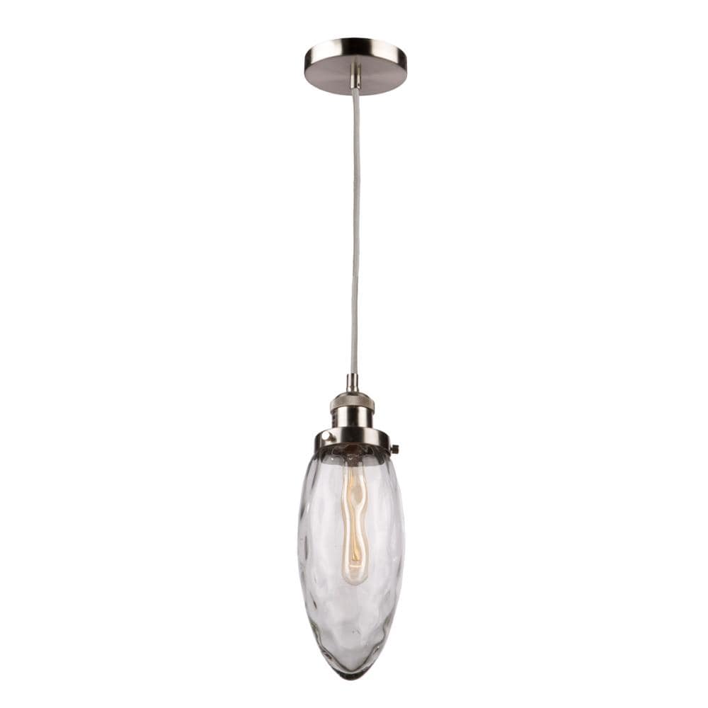 ARTCRAFT Lux Pendant﻿ Brushed Nickel Modern/Contemporary Teardrop Mini ...