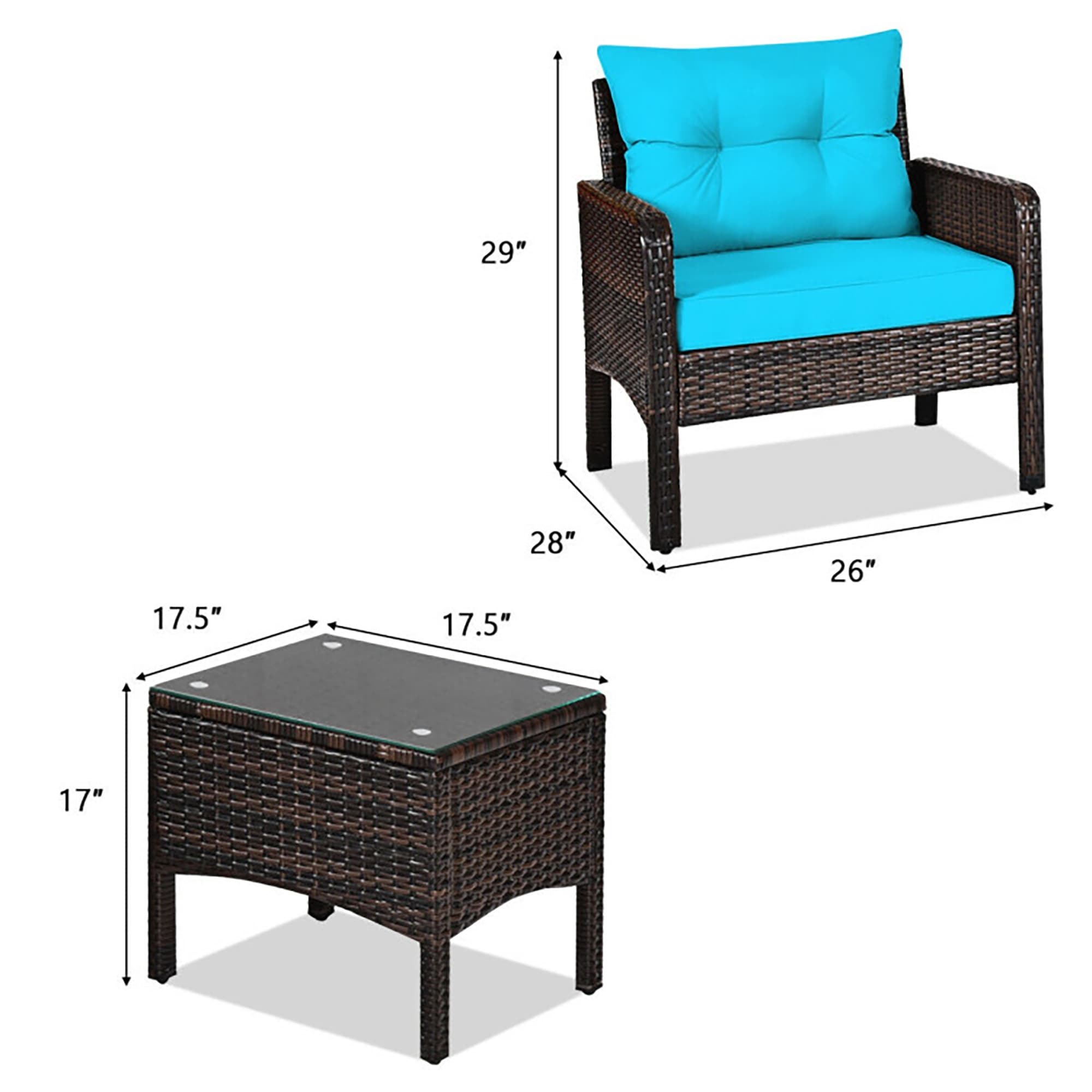 CASAINC CEW-HZ012BLDB13 Patio-Conversation-Sets - View #7