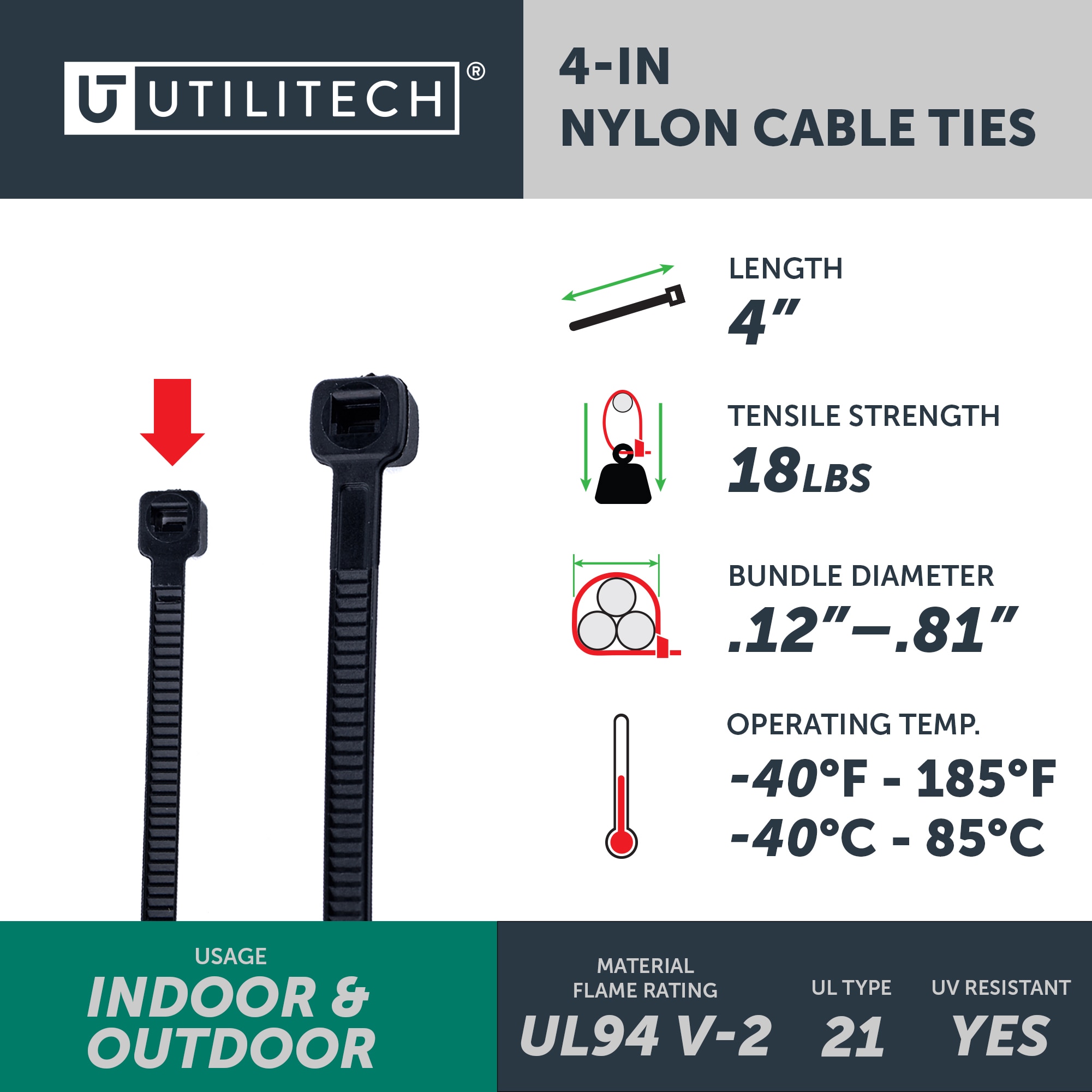 Utilitech SGY-CT29 Cable-Ties - View #4