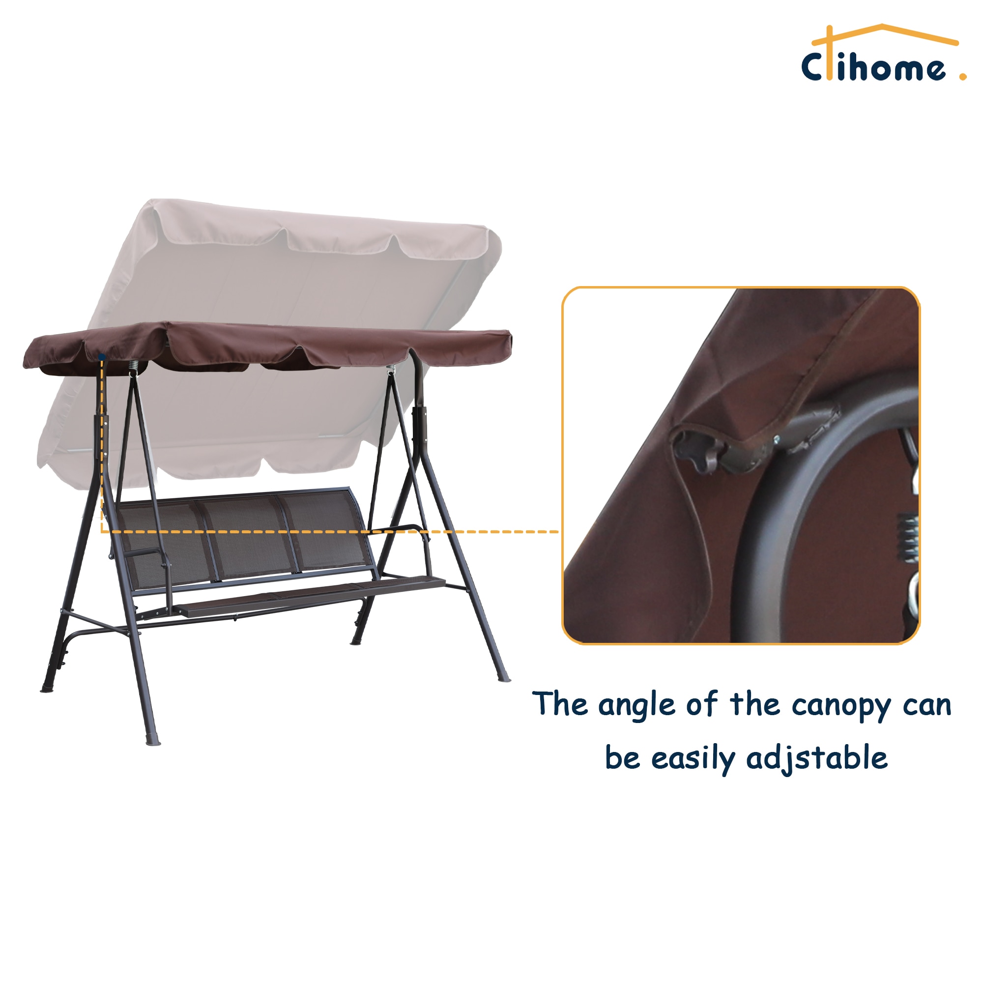Clihome CWCH-OP7CS0492BK Swing-Gliders - View #6