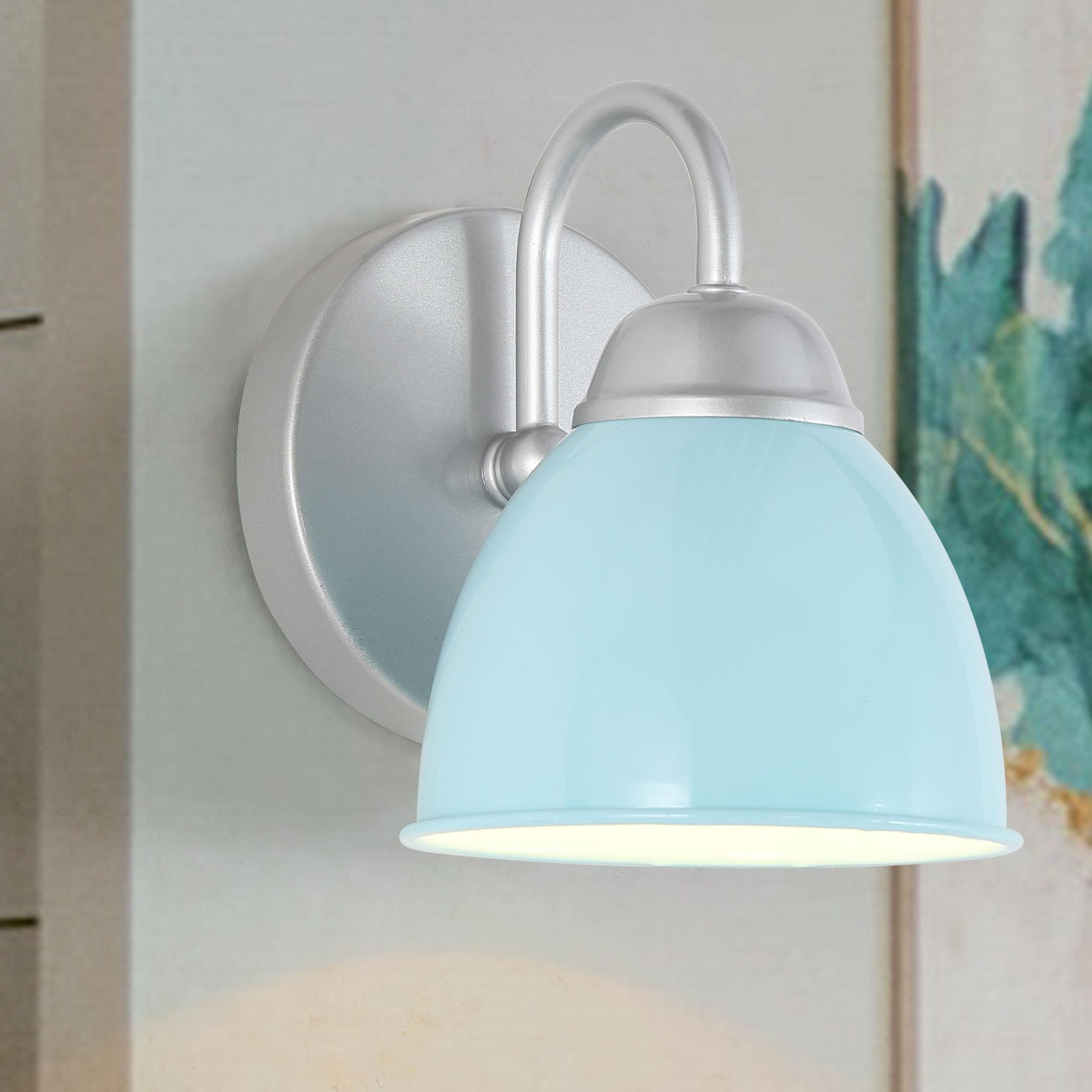 Uolfin EFVNQY-LWS24321-C7 5-in W 1 -Light Multiple finishes Blue Wall Sconce