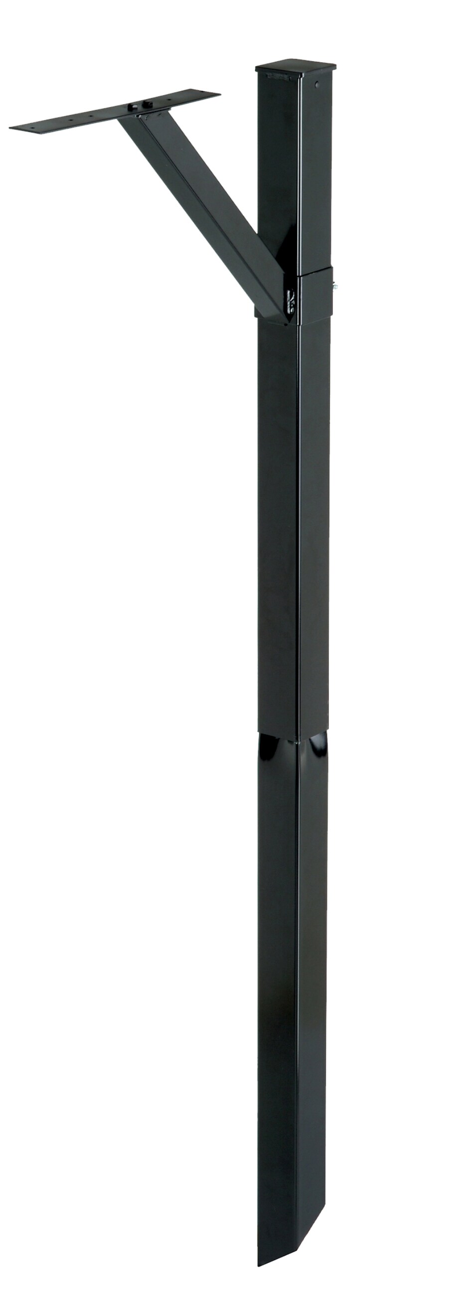 PostMaster SDPK0000 Black Steel 4 X 4 Mount Mailbox Post