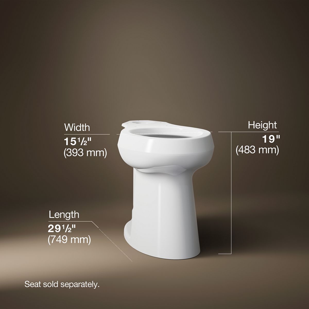 KOHLER K-22661-0 Toilet-Bowls - View #3