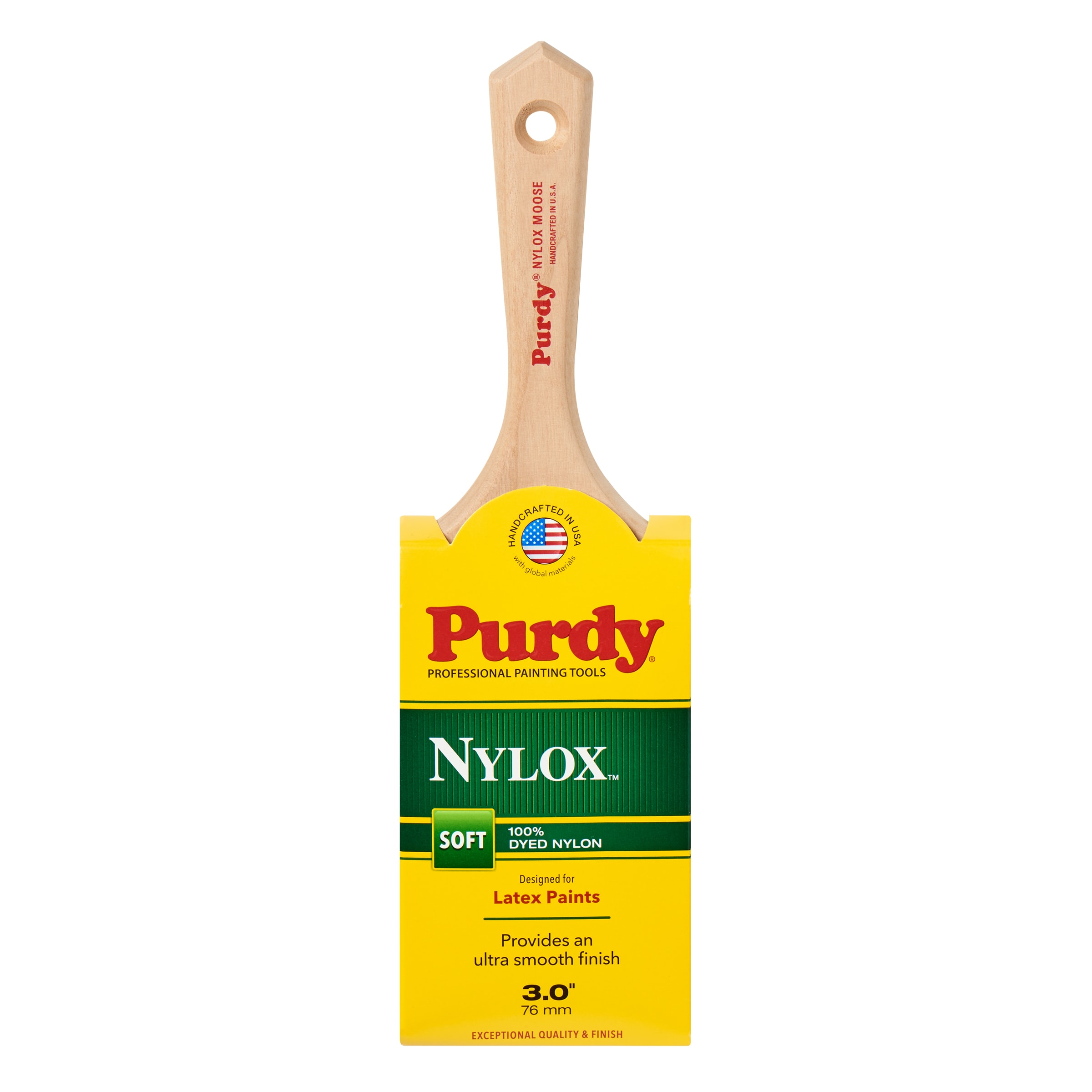 Purdy 144232230 Nylox 3-in Reusable Nylon Flat Trim brush