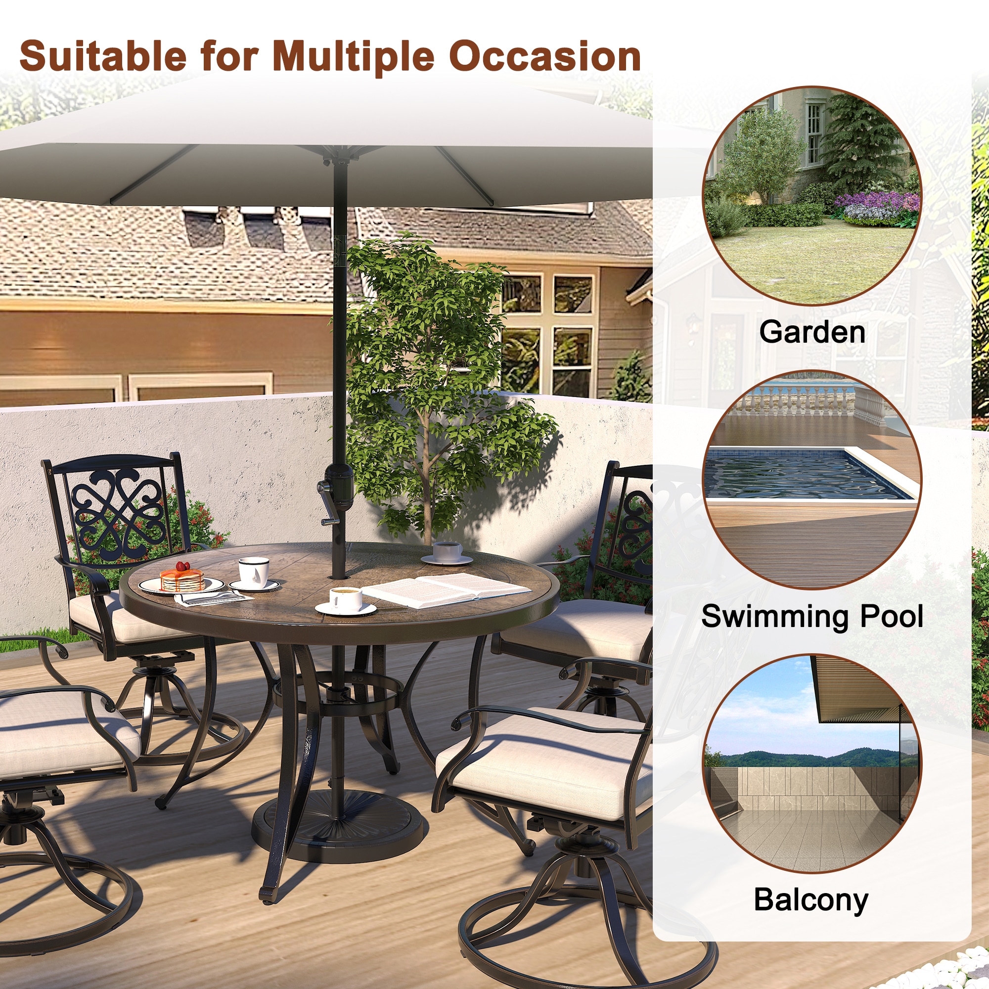 CASAINC BJC-WF-JW00284801 Patio-Tables - View #6