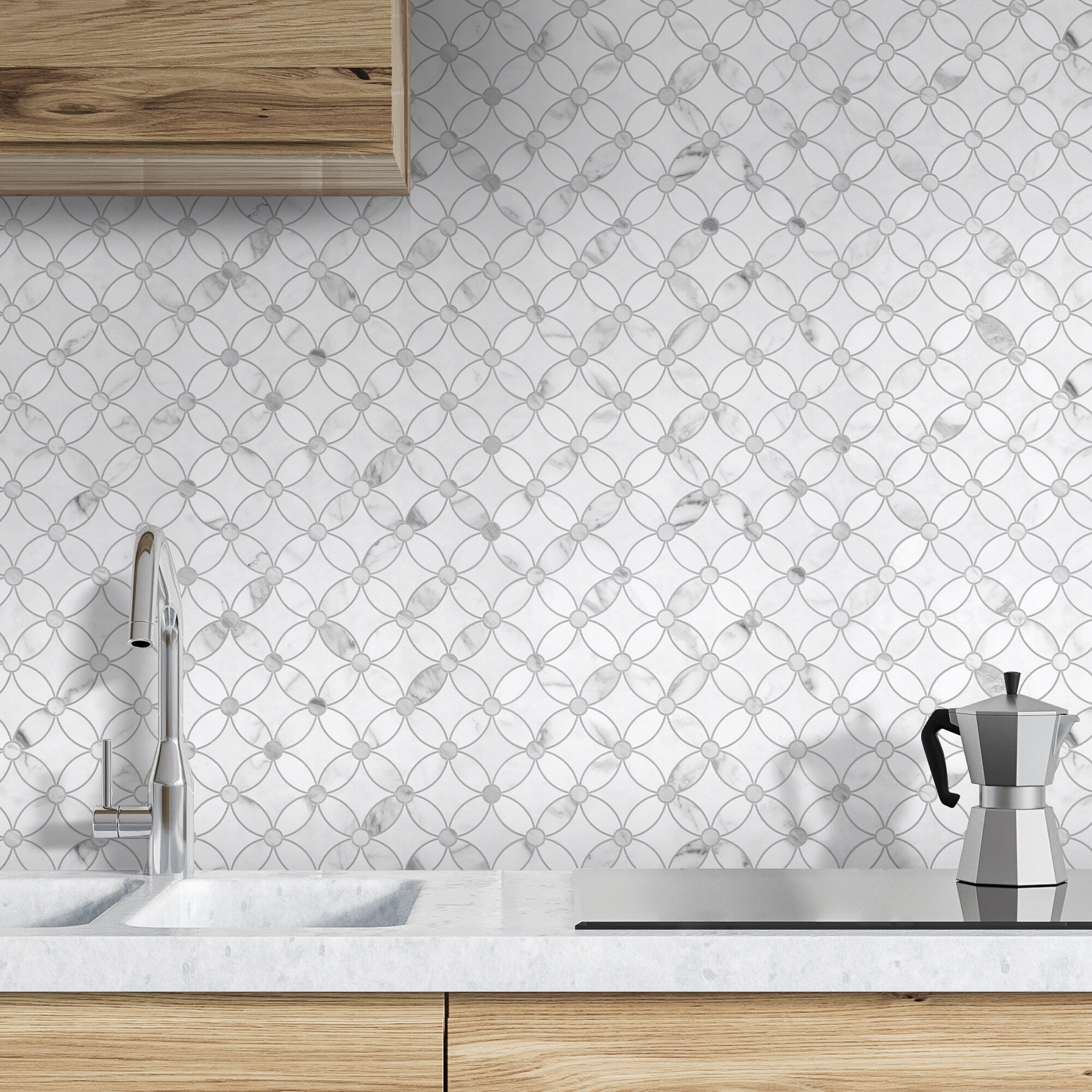 SUNWINGS HEX001-WHB-10 Ceramic-Tile - View #2
