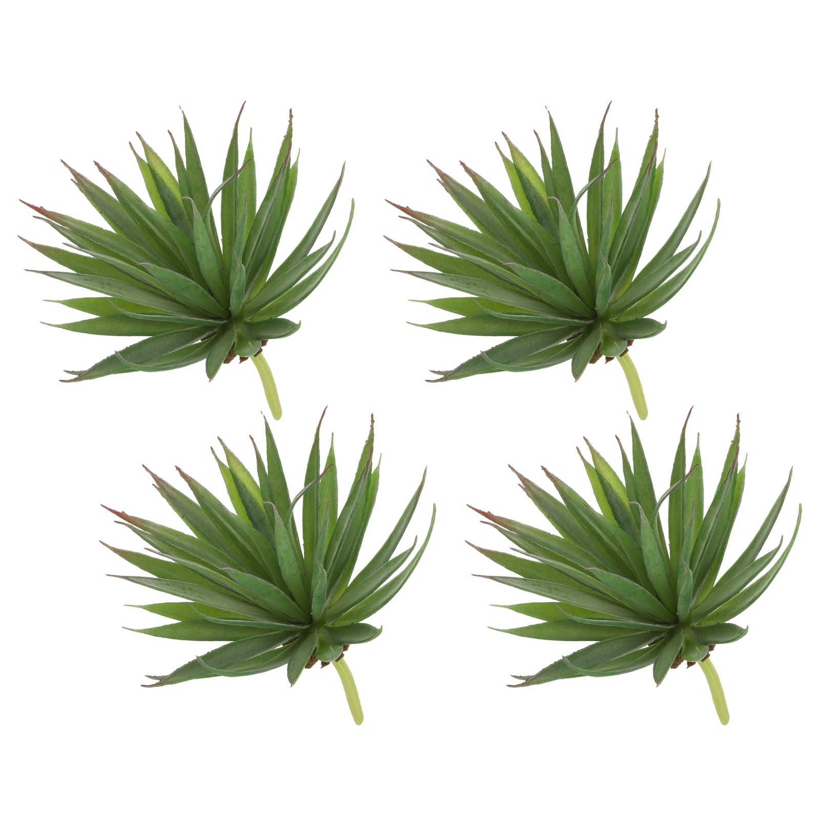 Unique Bargains 4pcs Artificial Succulent Plants Fake Sword Plant 7.5 Inch Large Faux Succulents Unpotted Real Touch for DIY Home Wedding Garden Office Outdoor Floral Decoration Green