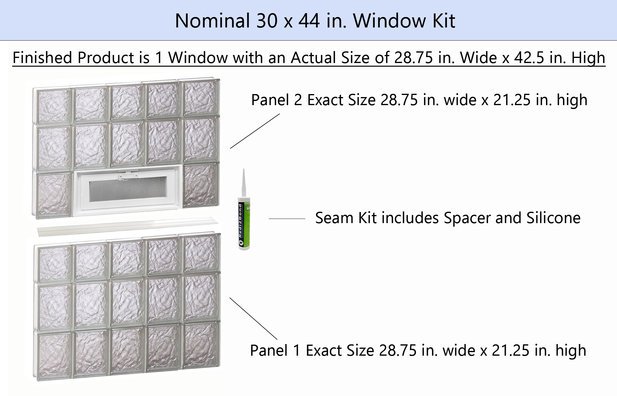 REDI2SET V3044IS Glass-Block-Windows - View #2