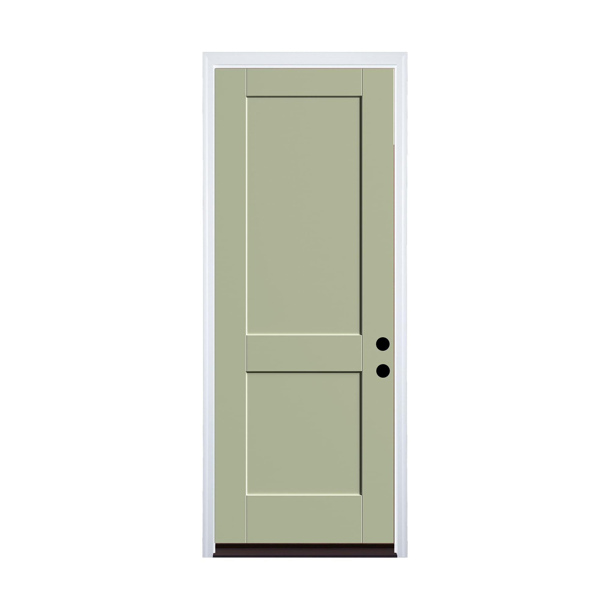 Therma-Tru TT665721 36-in x 96-in x 6-9/16-in Fiberglass Left-hand inswing Cypress Painted Prehung Residential Insulating core